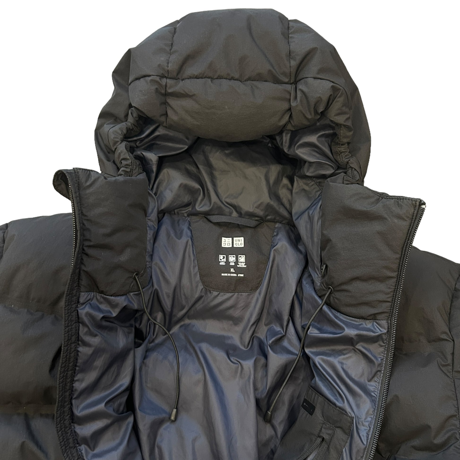 Black Uniqlo Seamless Down Puffer (XL)