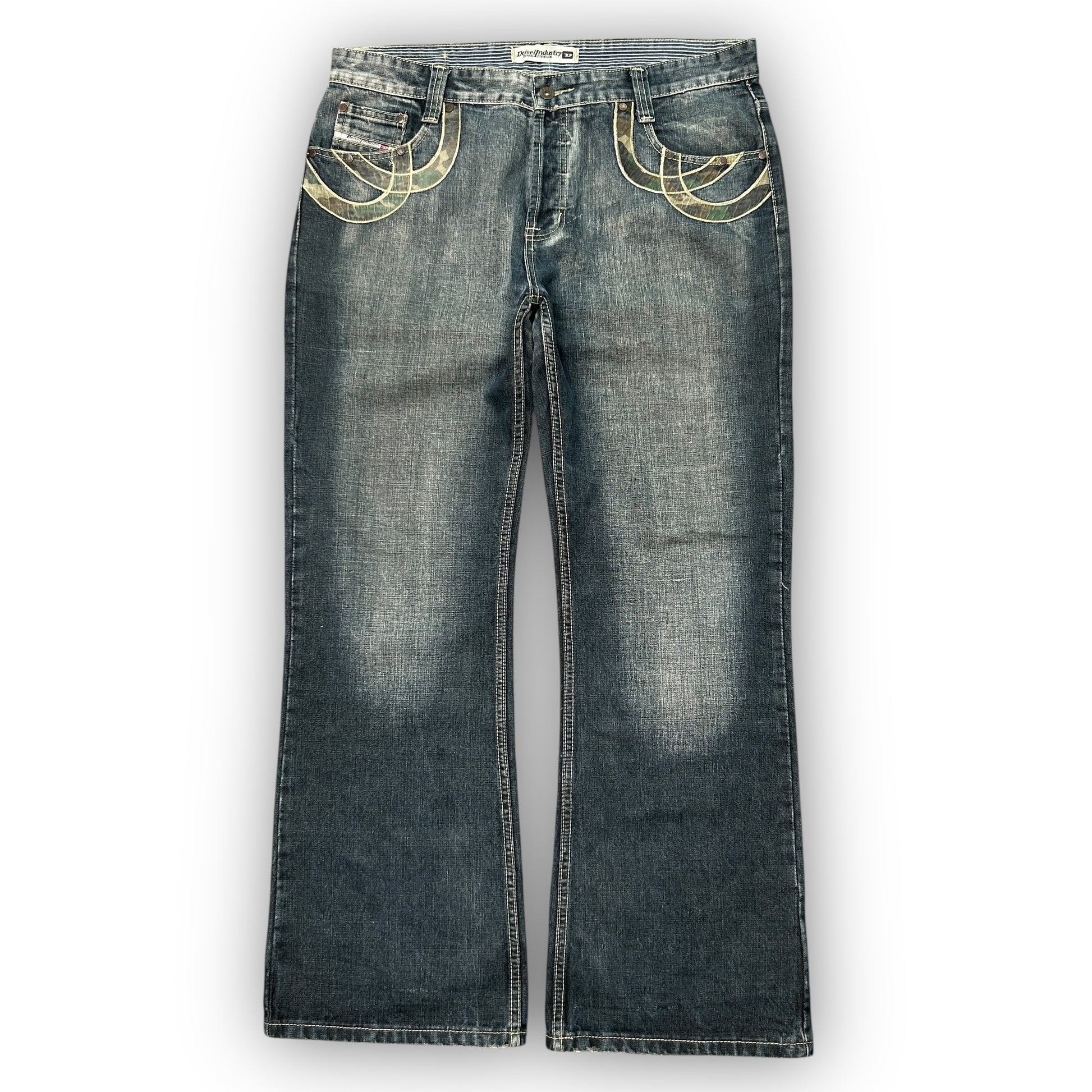 00s Diesel "GG" Embroidered Jeans (38")