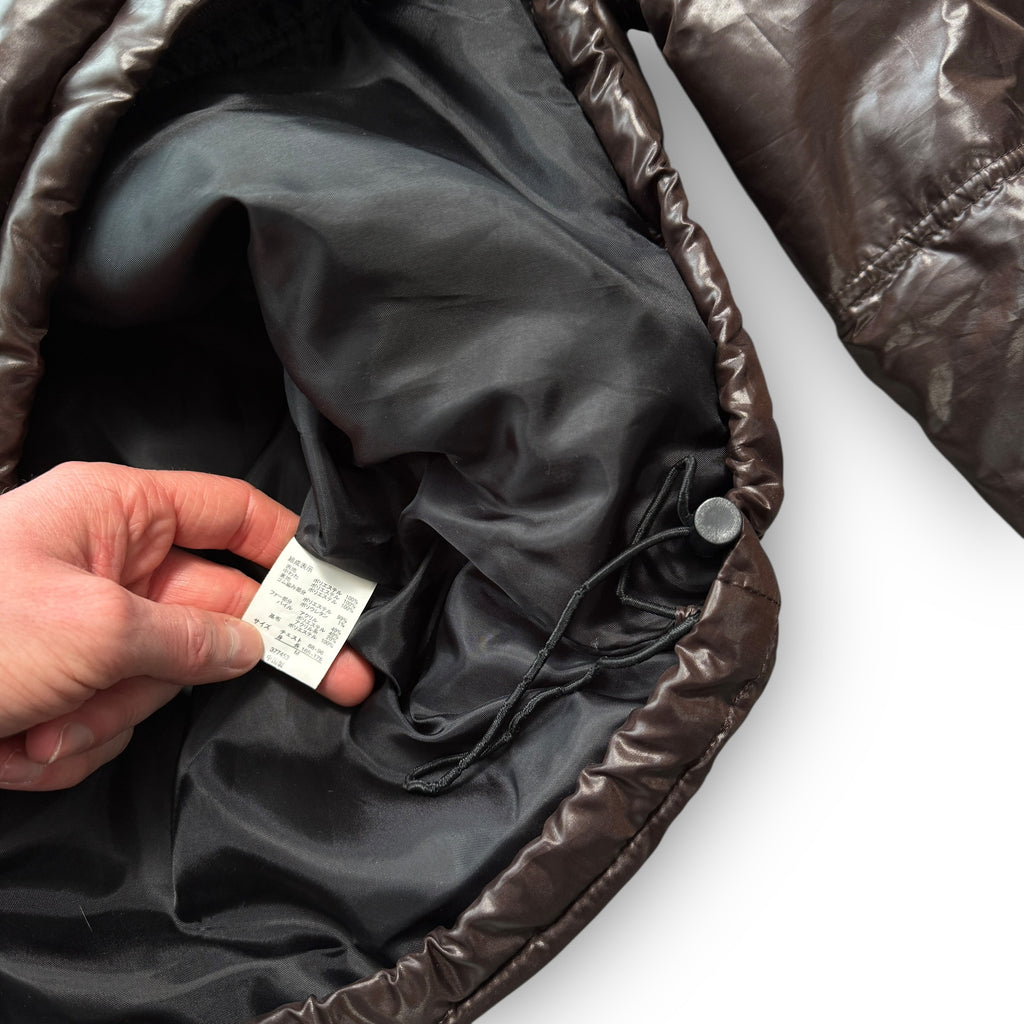 Brown Japanese Fur Puffer Coat (M)