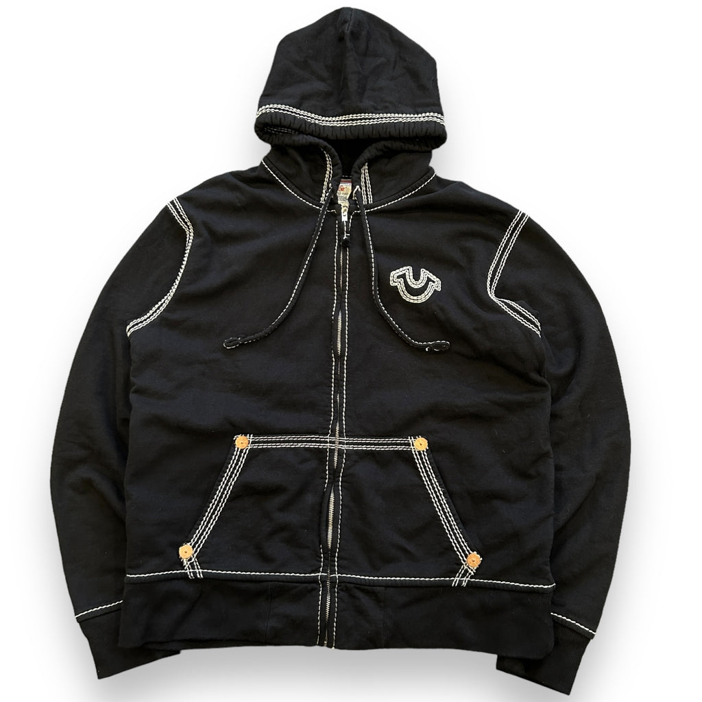 Black True Religion Contrast Stitch Tracksuit (M)