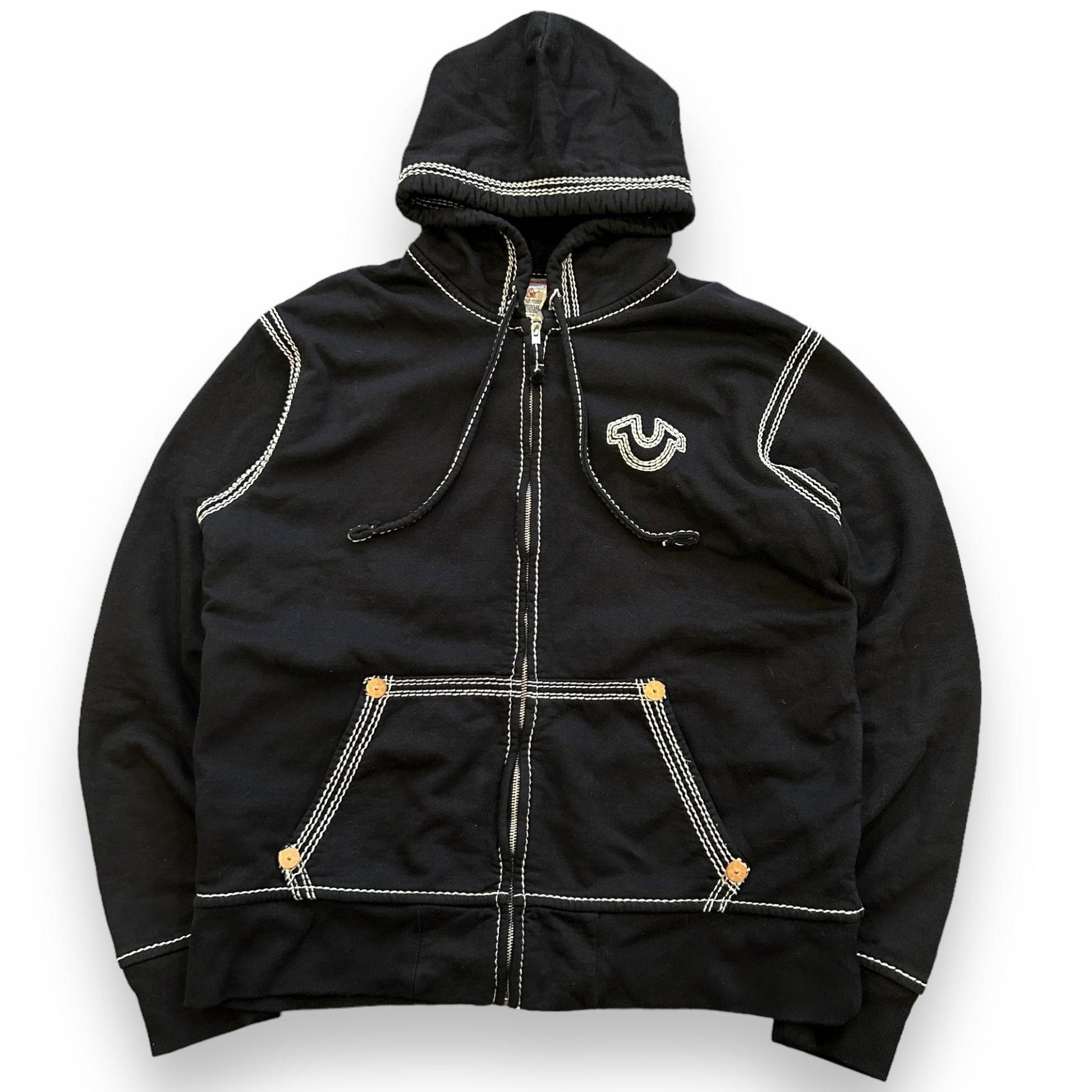 Black True Religion Contrast Stitch Tracksuit (M)