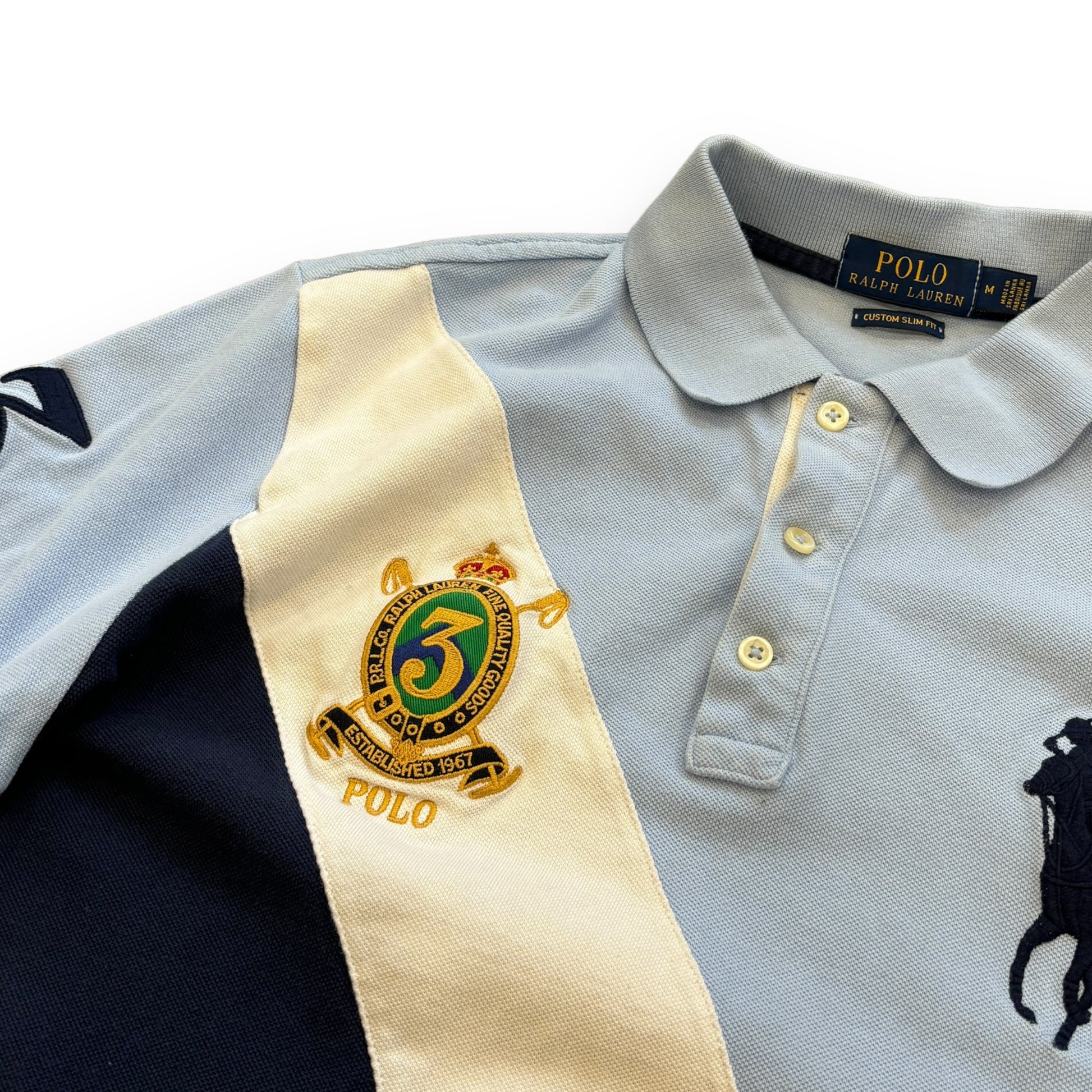 Blue Ralph Lauren Polo Shirt (M)