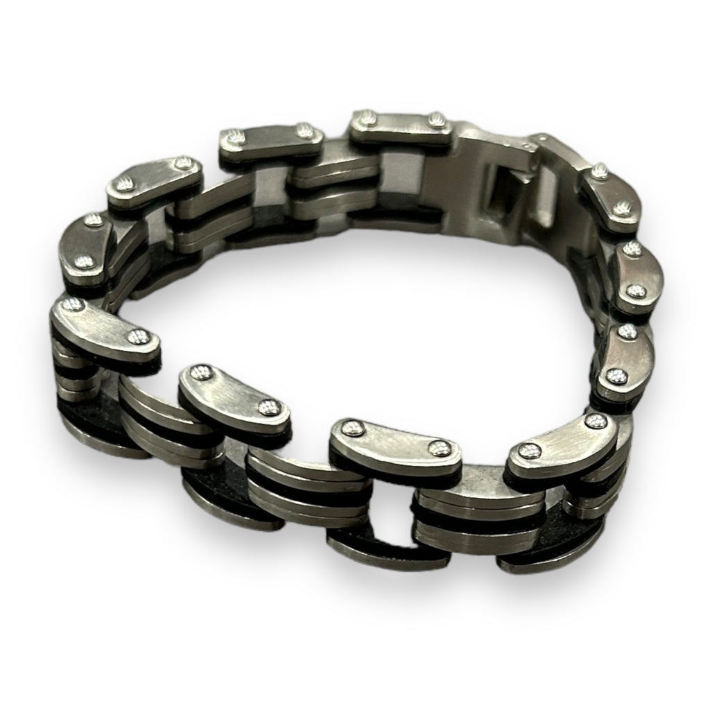 Stainless Steel Chunky Bracelet (8.5")