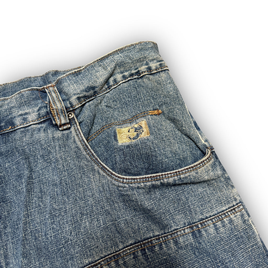 00s SOHK Embroidered Baggy Jeans (36")