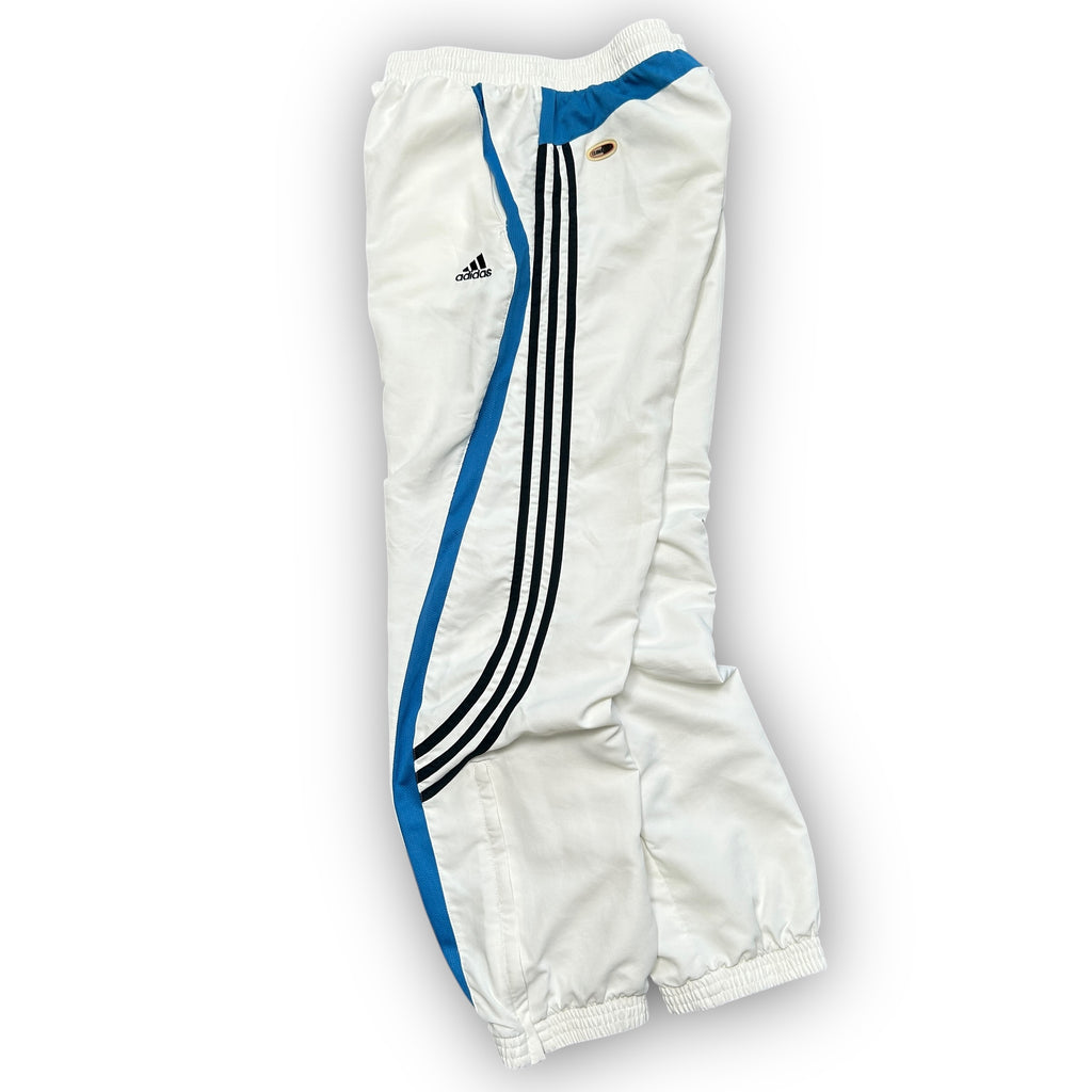00s White Adidas Track Pants (M)
