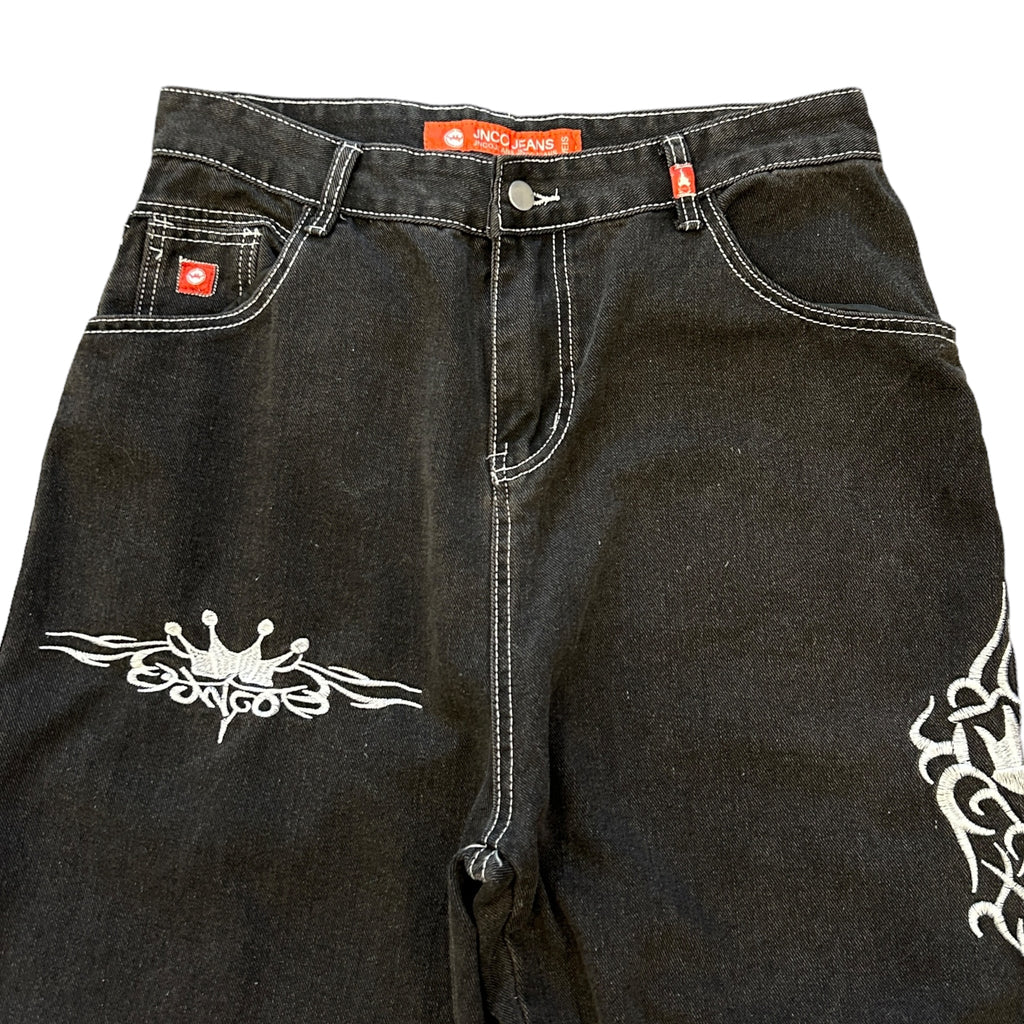 00s Embroidered Baggy Jeans