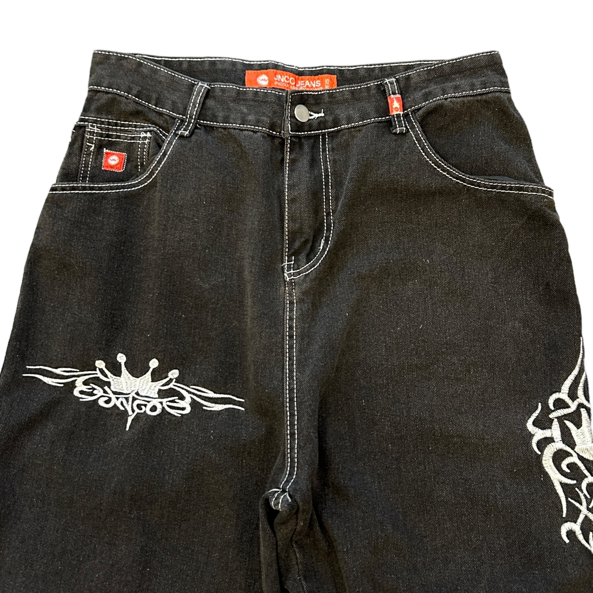 00s Embroidered Baggy Jeans