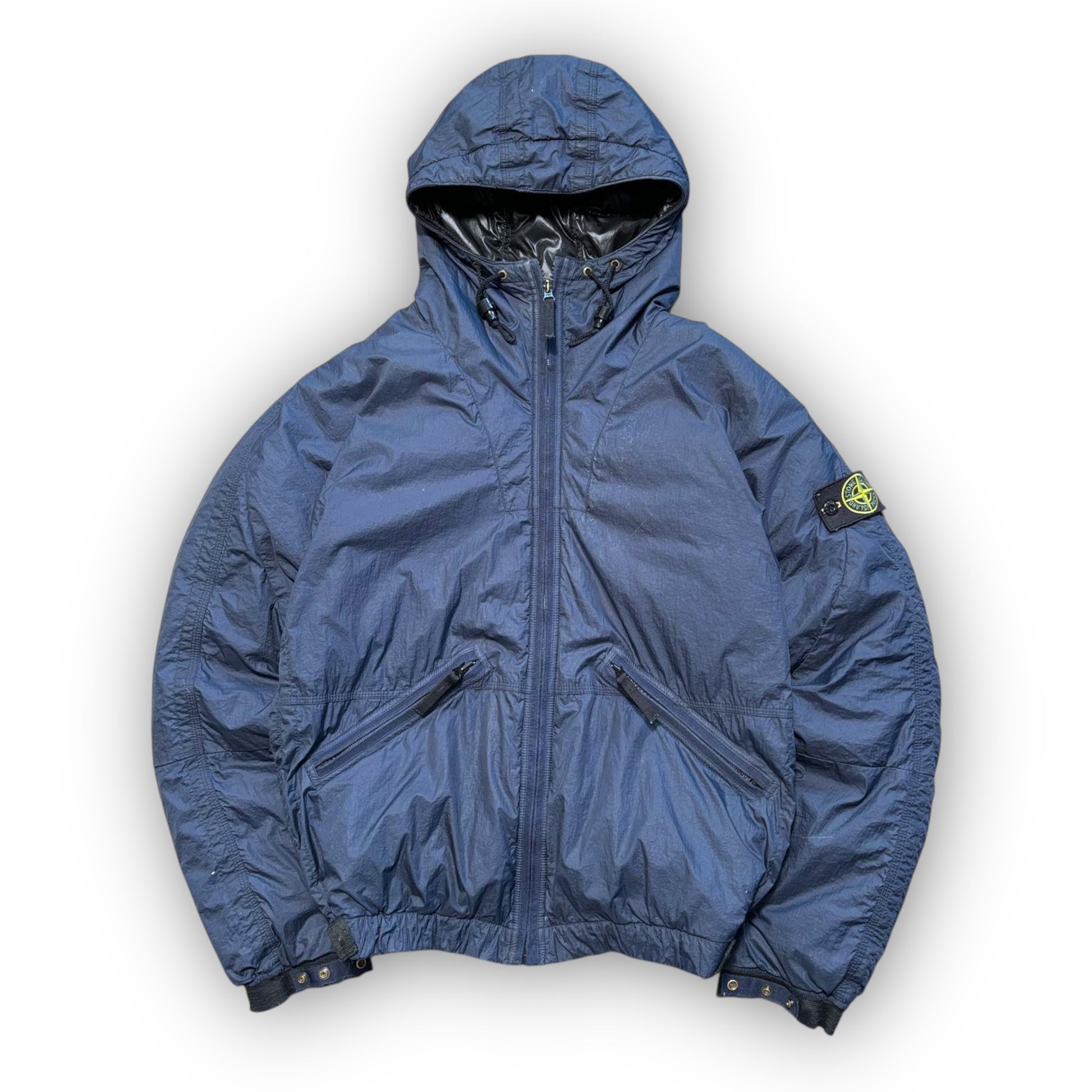 Navy Stone Island Down Jacket (L)