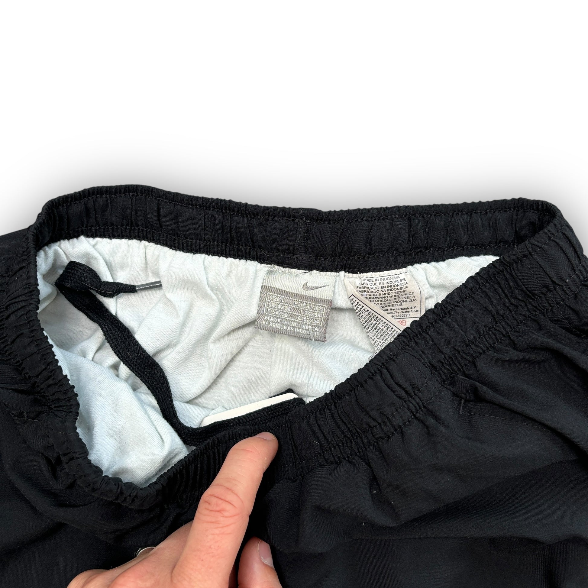 00s Black Nike Track Pants (L)