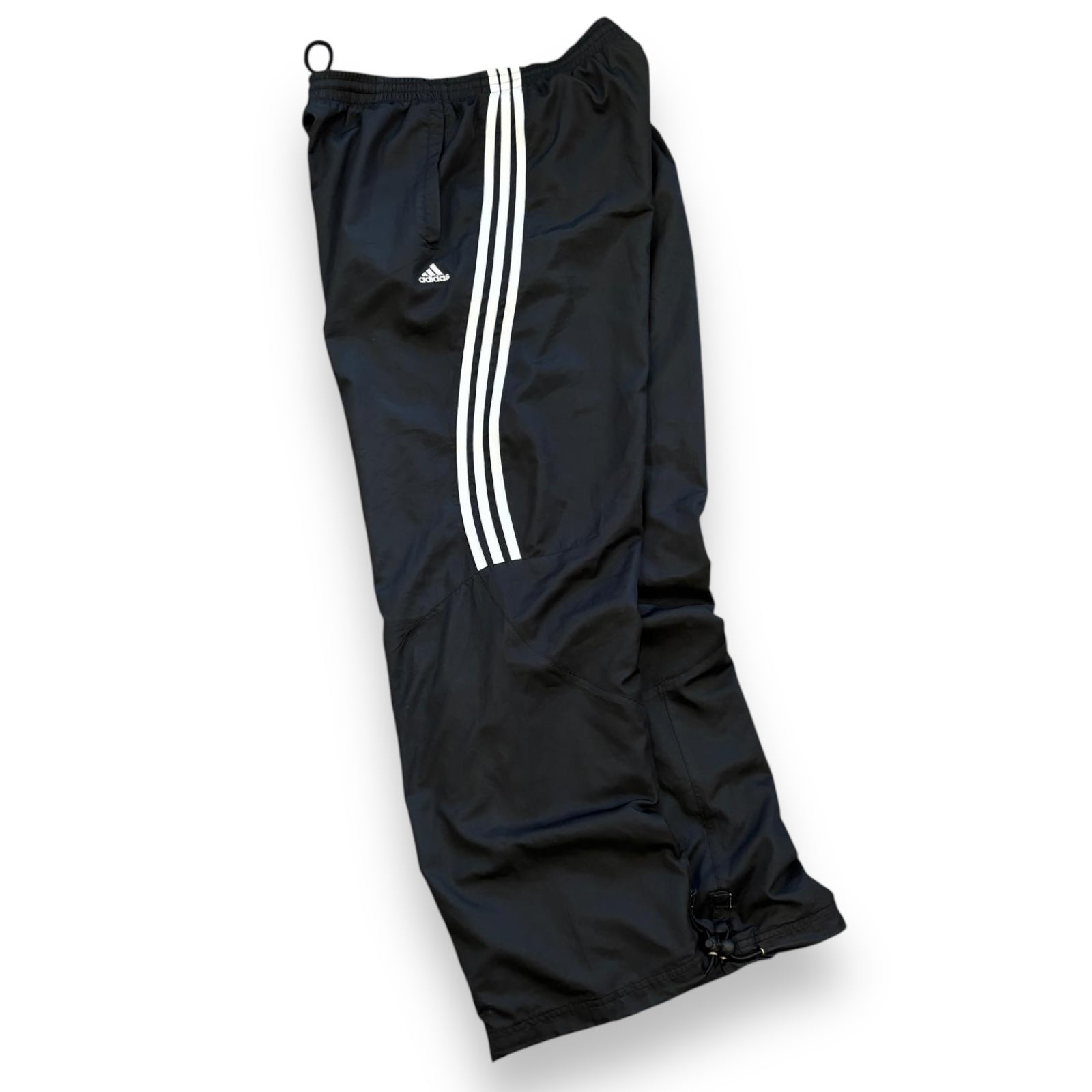 00s Black Adidas Full Tracksuit (S/M)