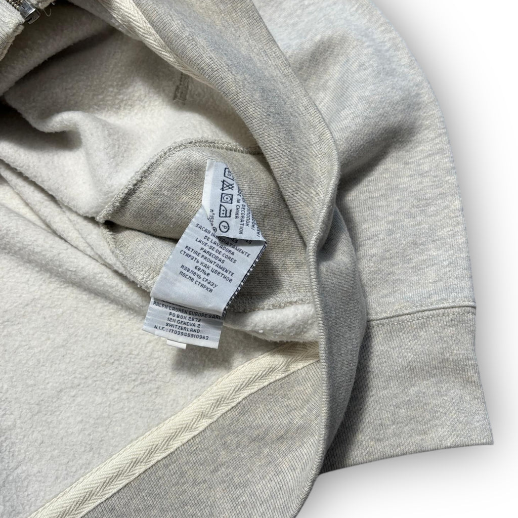 Grey Polo Ralph Lauren Heavyweight Hoodie (XL)