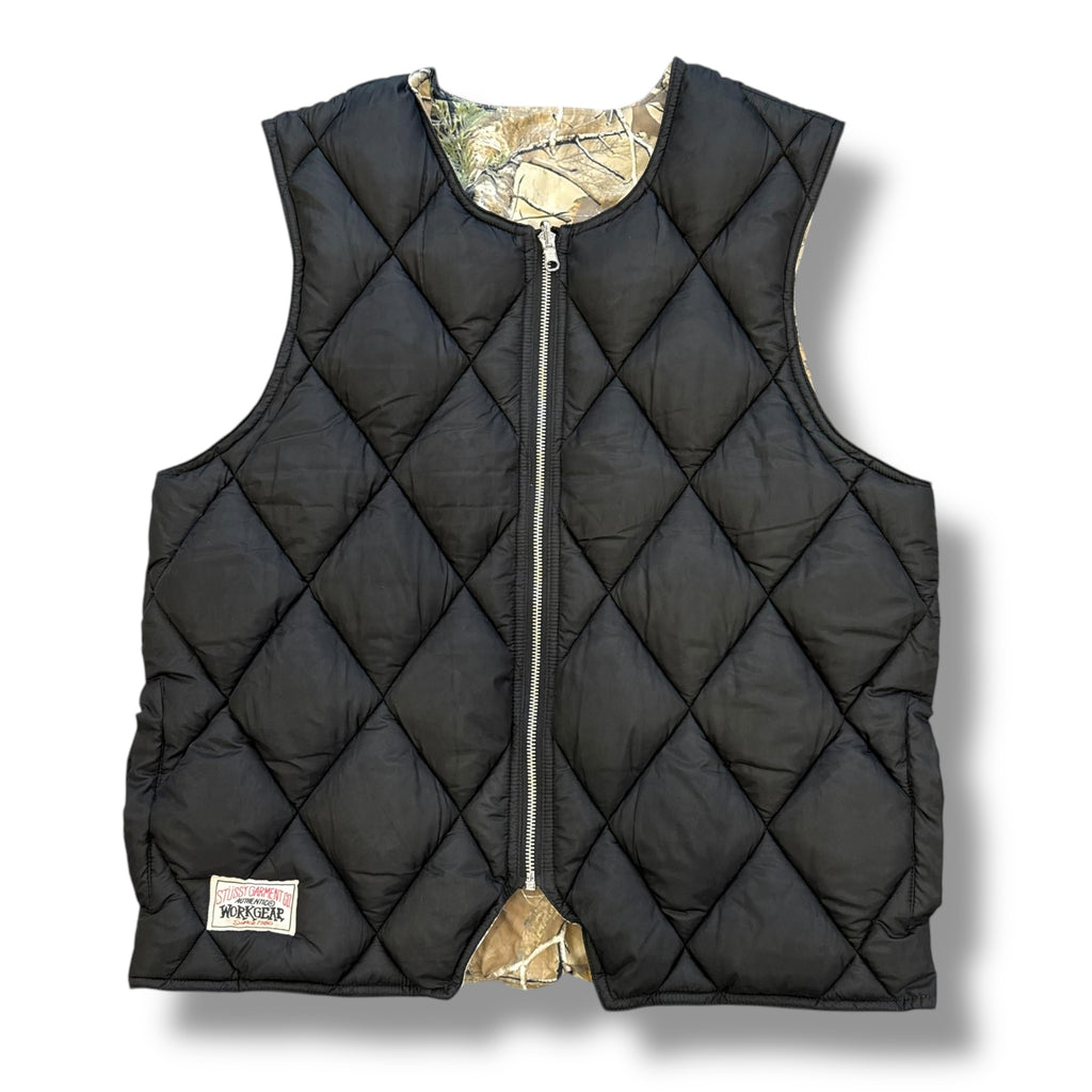 Reversible Real Tree Padded Stussy Gilet (S)