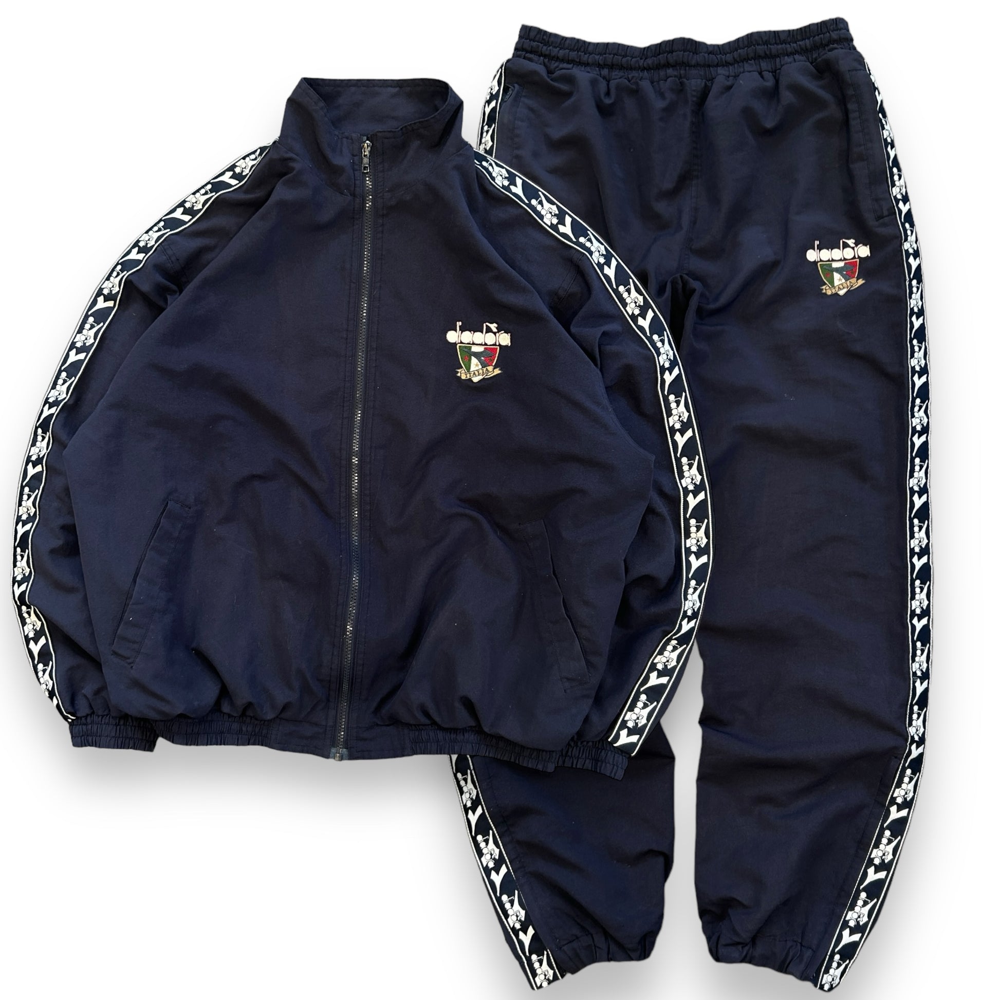 00s Diadora Italia Full Tracksuit (M)