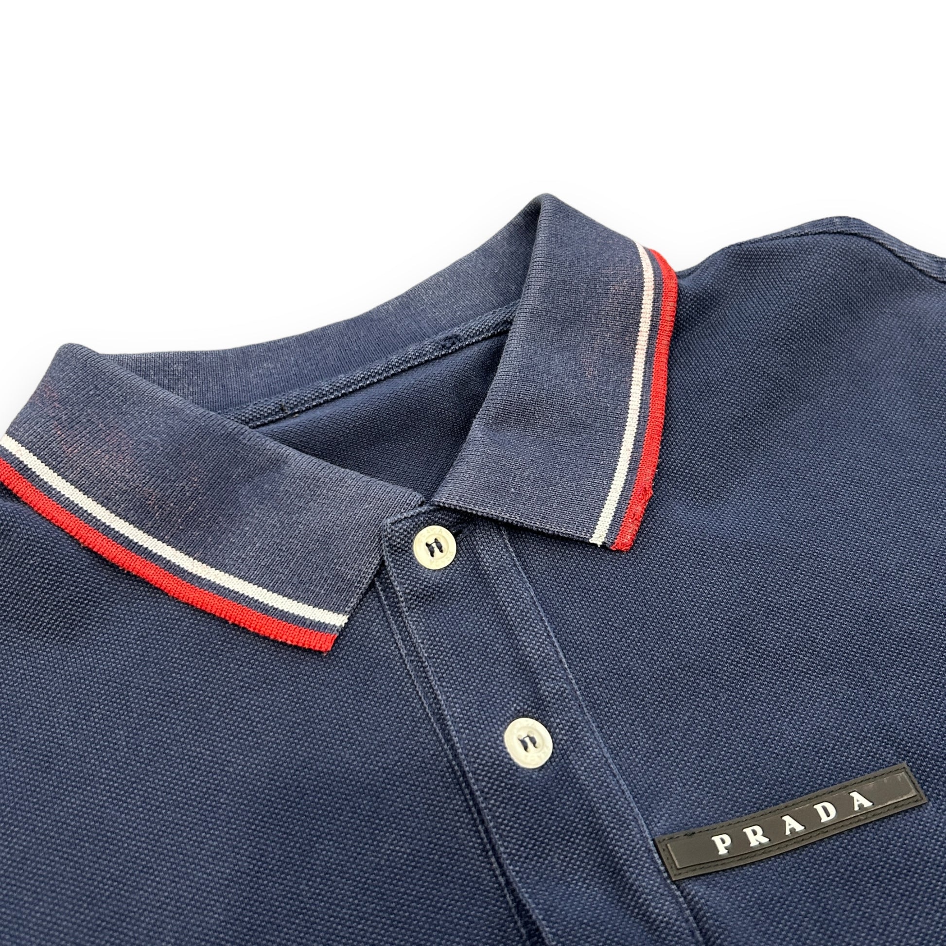 Navy Prada Polo Shirt (M)