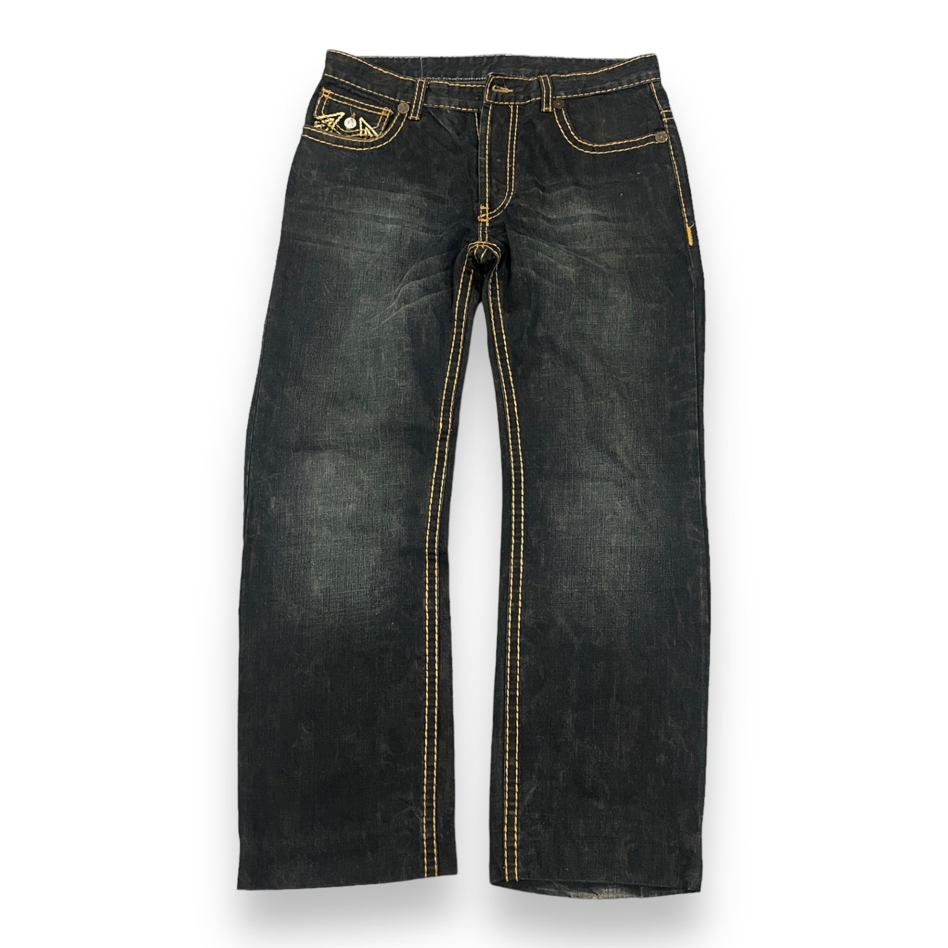 True Religion Big Stitch Baggy Jeans