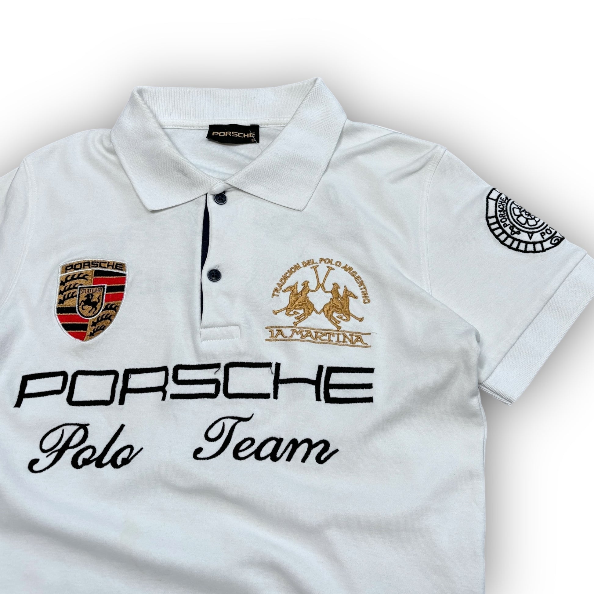 Porsche Spellout Polo Shirt (S)