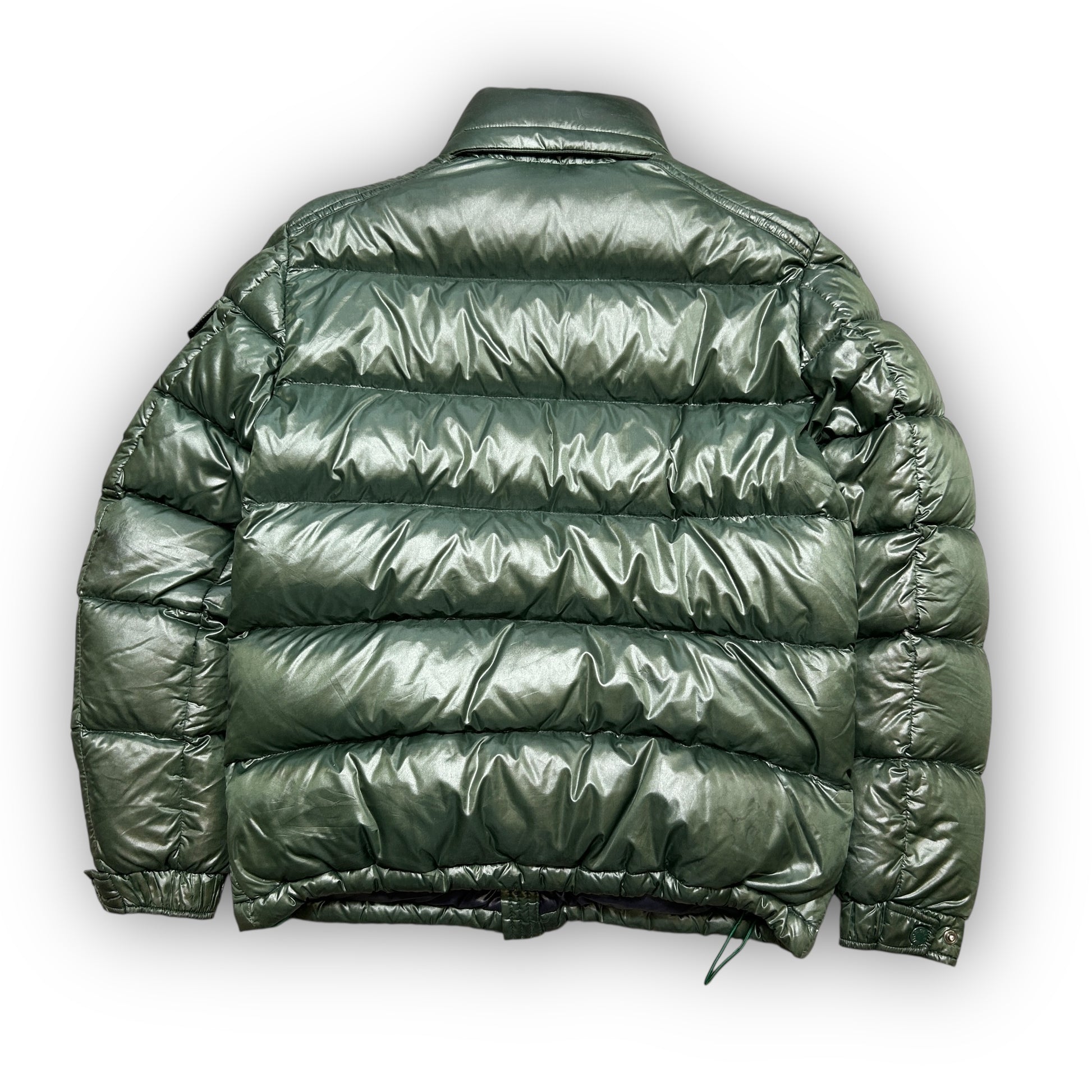 Green Moncler Maya Puffer Coat (S)