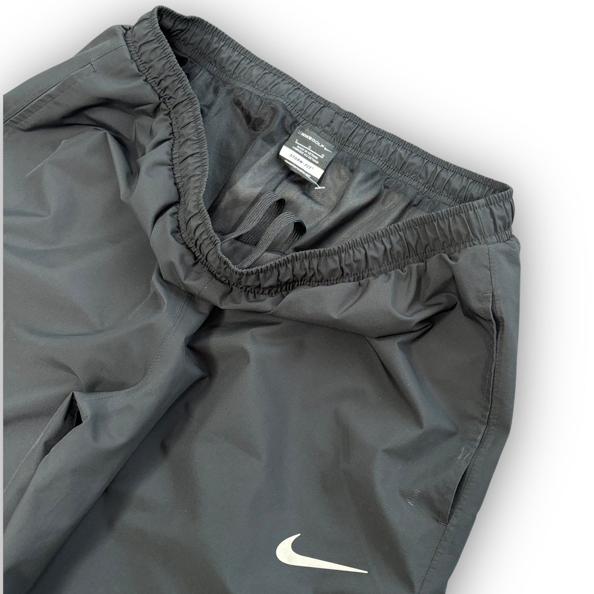 00s Black Nike Track Pants (L)