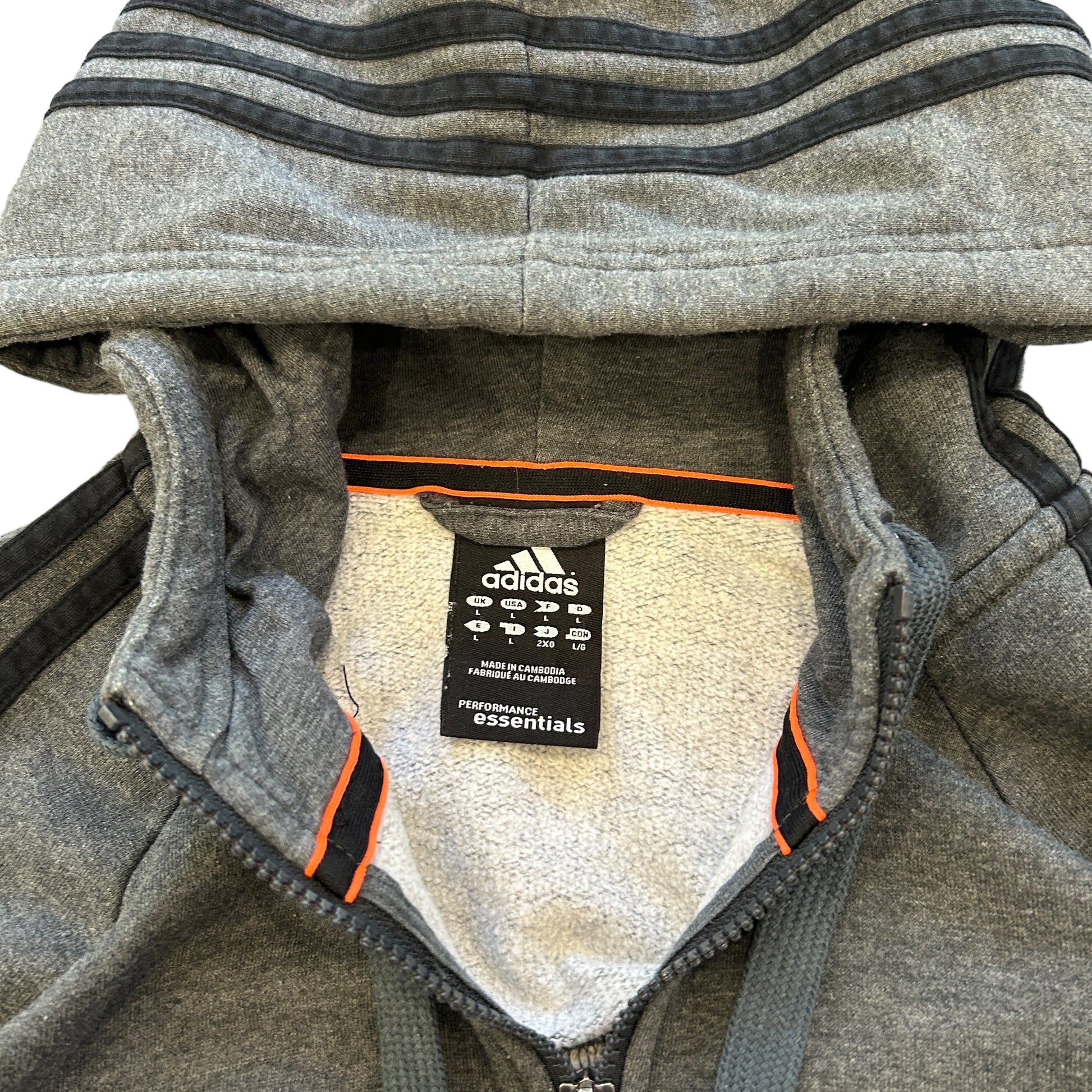 00s Grey Adidas Baggy Tracksuit (L)