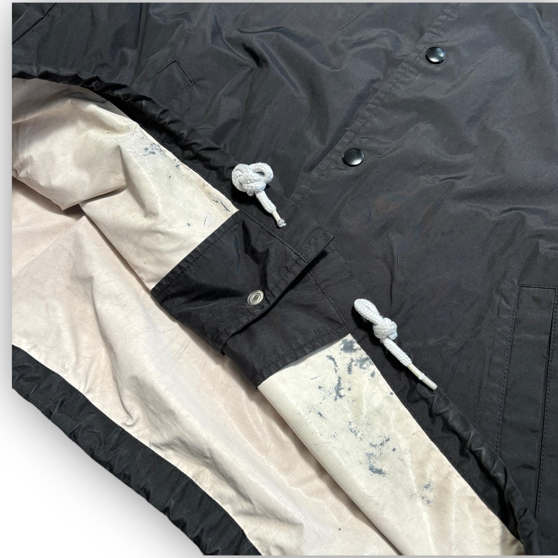 Black Stussy Nylon Overshirt (M)