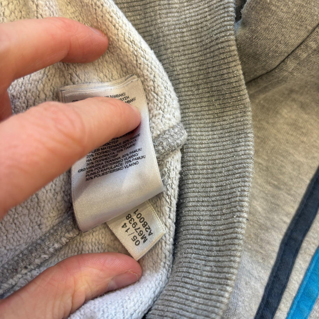 00s Grey Adidas Essentials Hoodie (S)