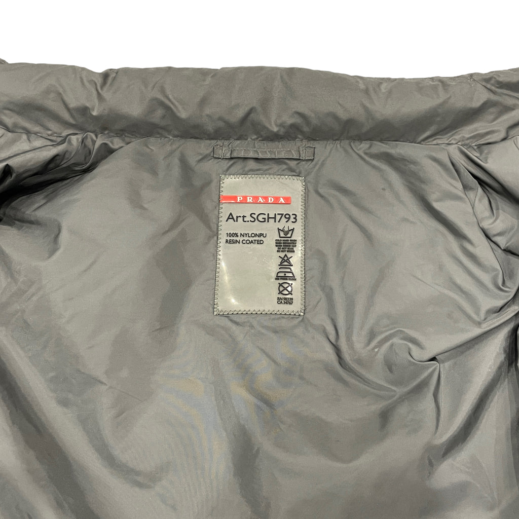 Prada Sport Nylon Silver Shimmer Jacket