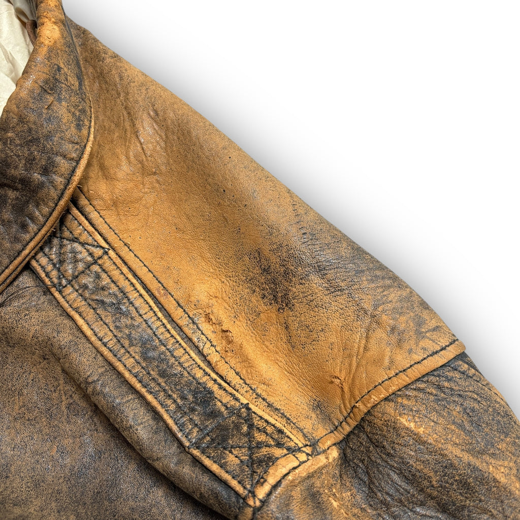 1988 Avirex 'Lucky Strike' Leather Jacket (S)