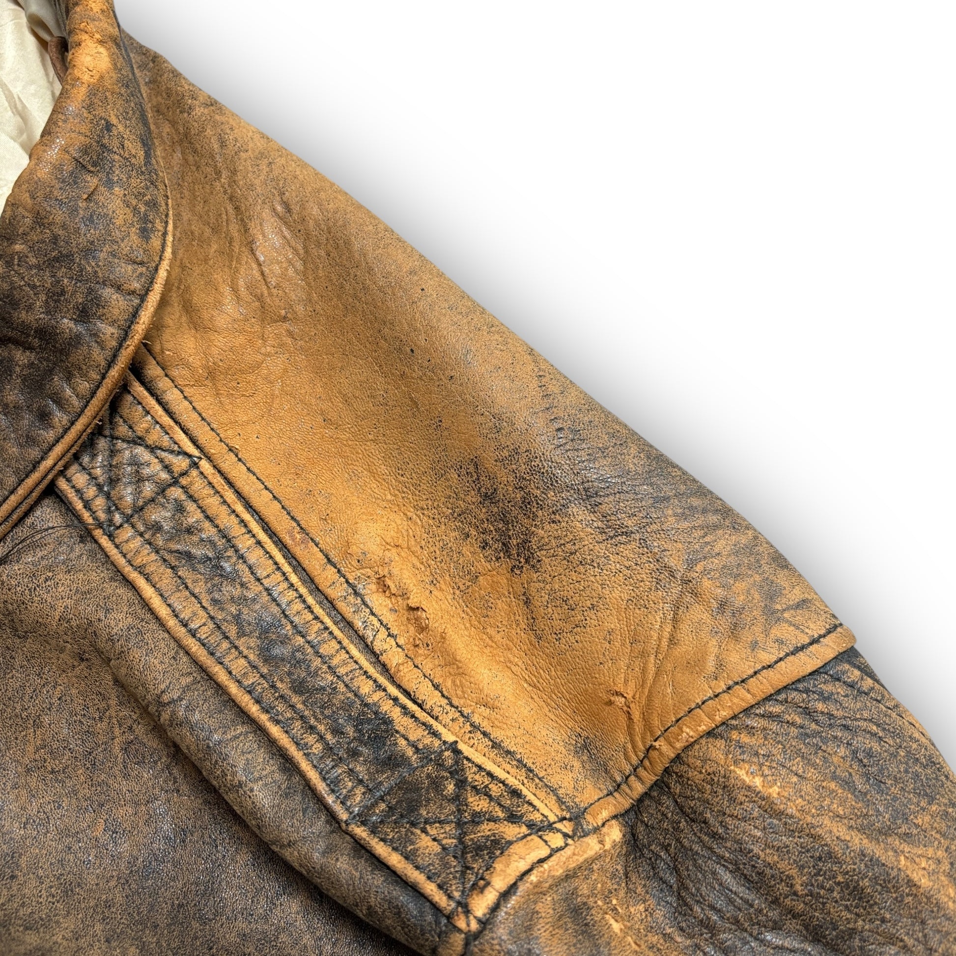 1988 Avirex 'Lucky Strike' Leather Jacket (S)