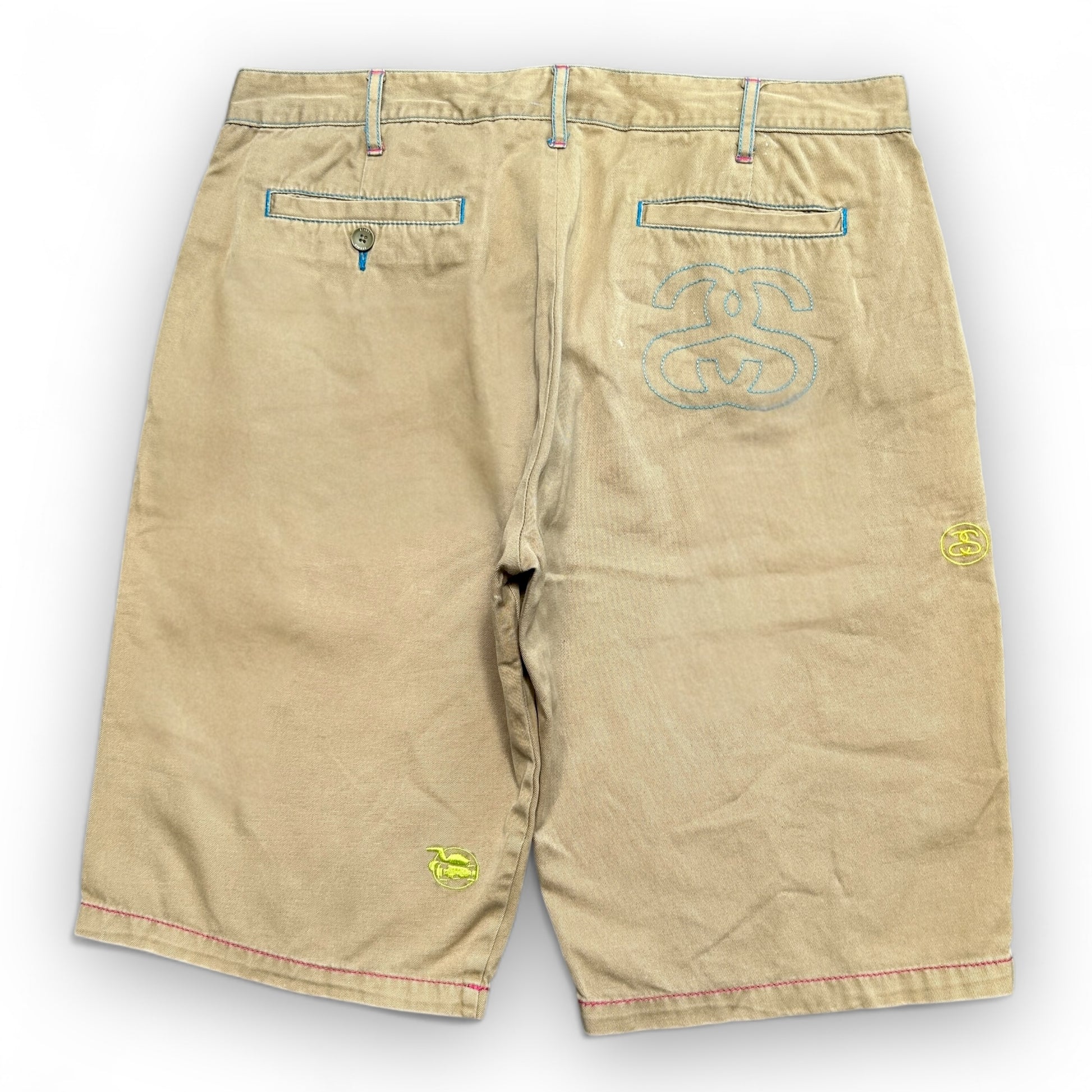 00s Baggy Embroidery Stussy Shorts (34")