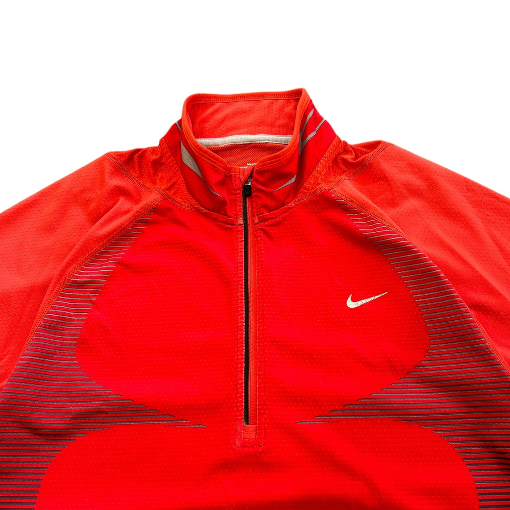00s Nike Zipped Polo Shirt (M)