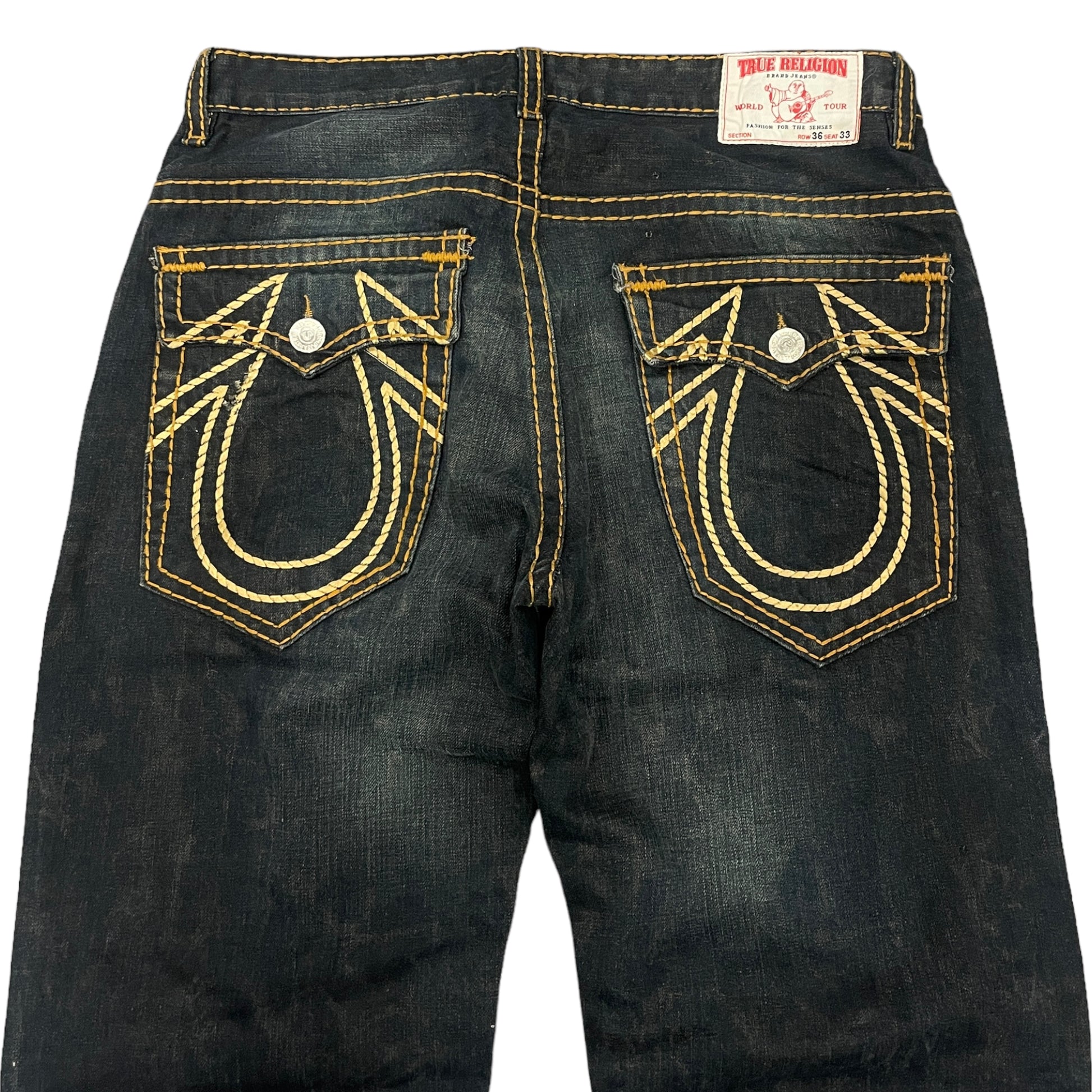 True Religion Big Stitch Baggy Jeans