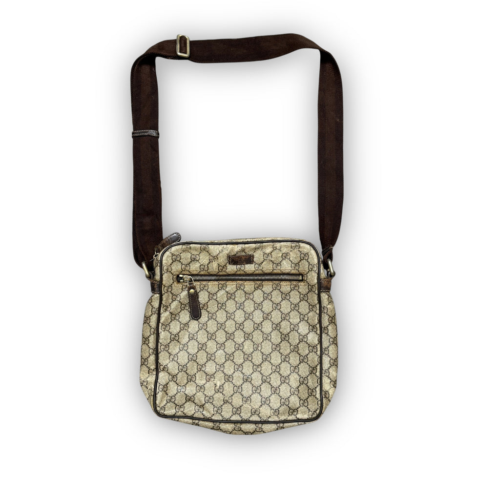 Vintage Gucci GG Monogram Messenger Bag