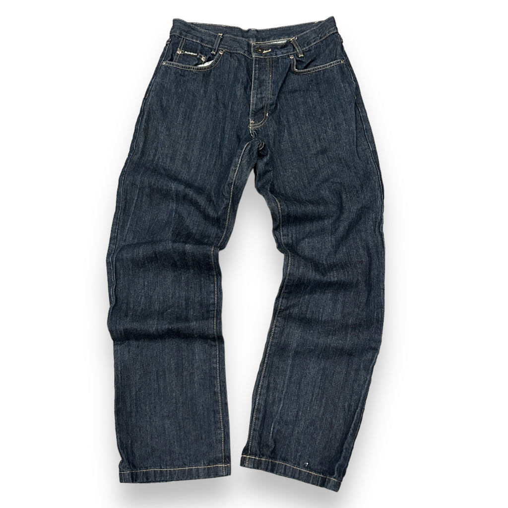 00's Embroidered Navy YSL Jeans (32)