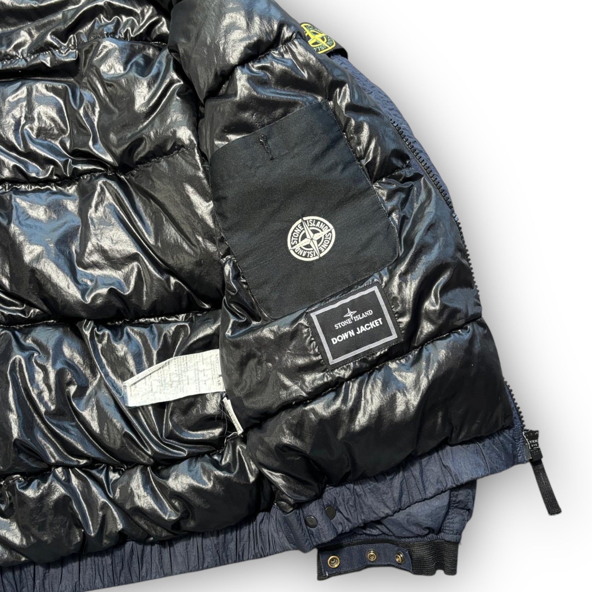 Navy Stone Island Down Jacket (L)