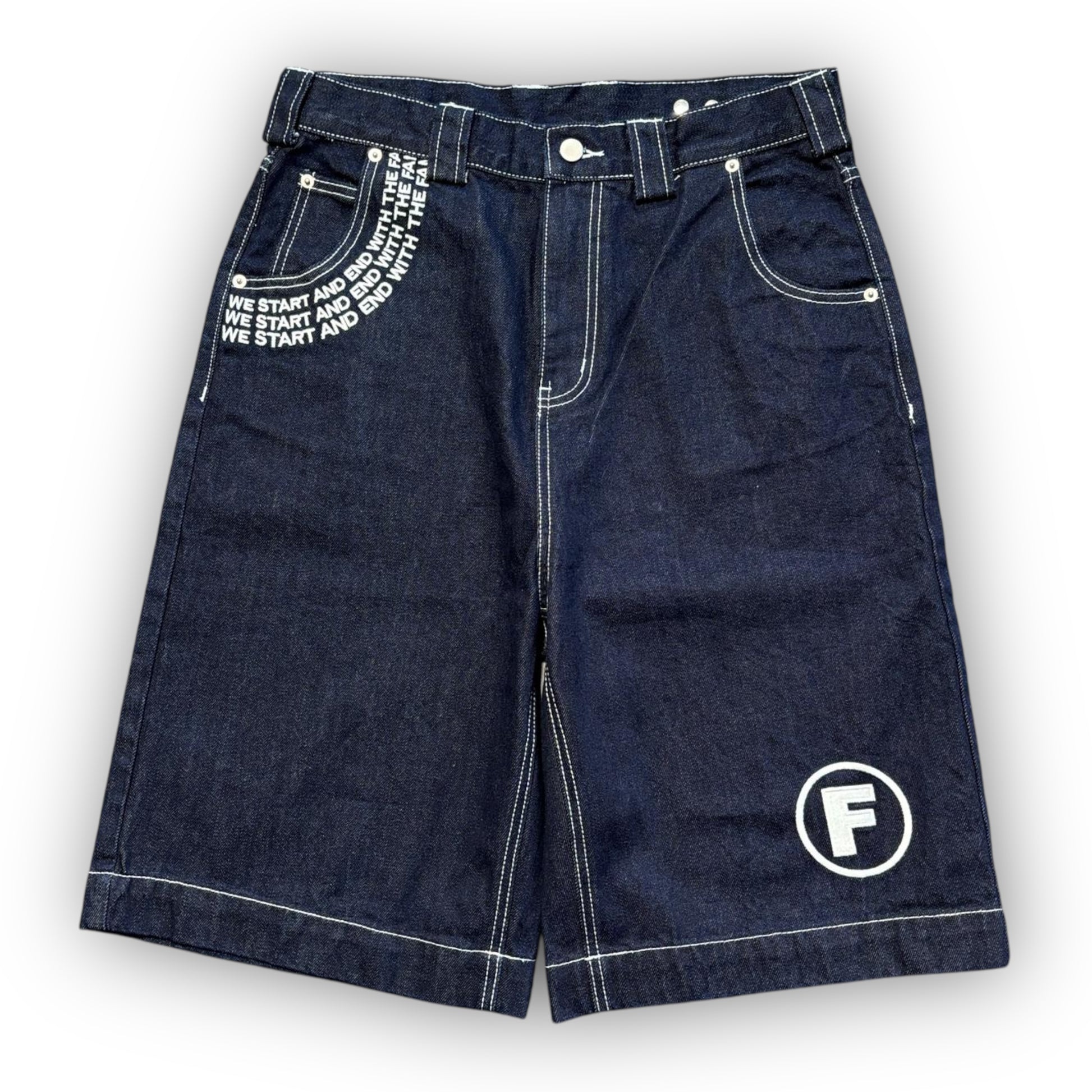 La Fam Embroidered Baggy Jorts (M)
