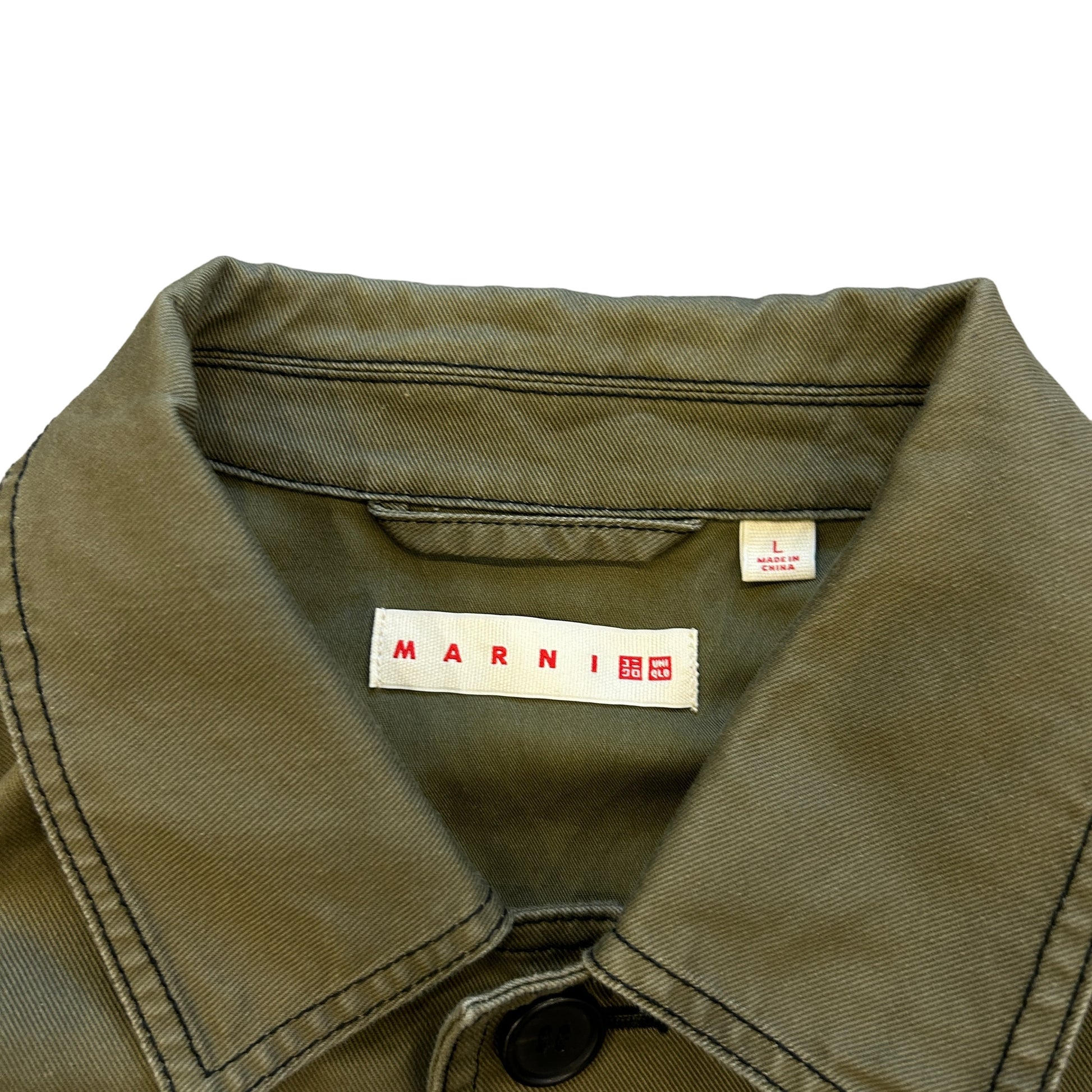 Khaki Marni x Uniqlo Chore Jacket (L)