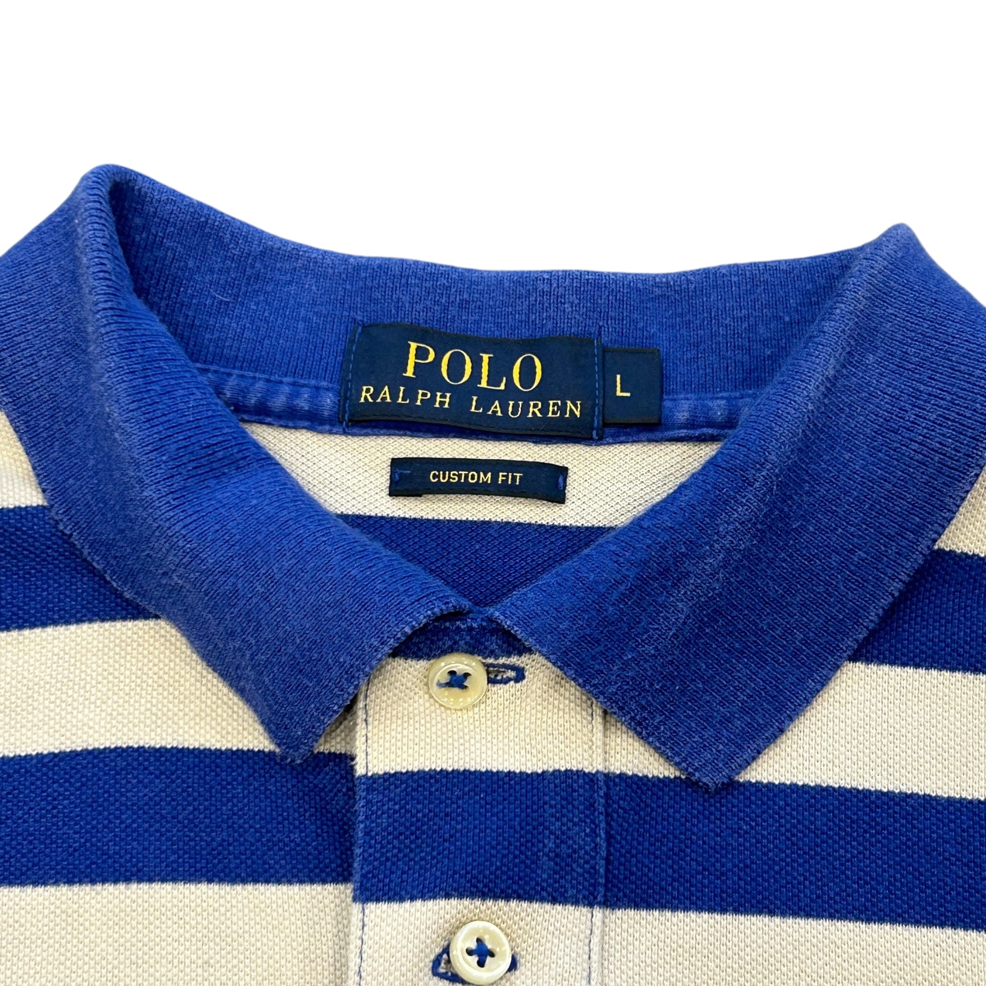 00s Striped Ralph Lauren Polo (L)