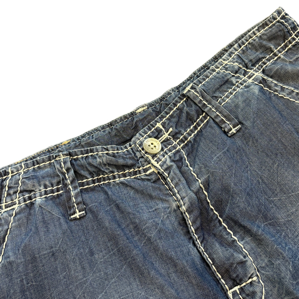True Religion Contrast Stitch Shorts (34W)