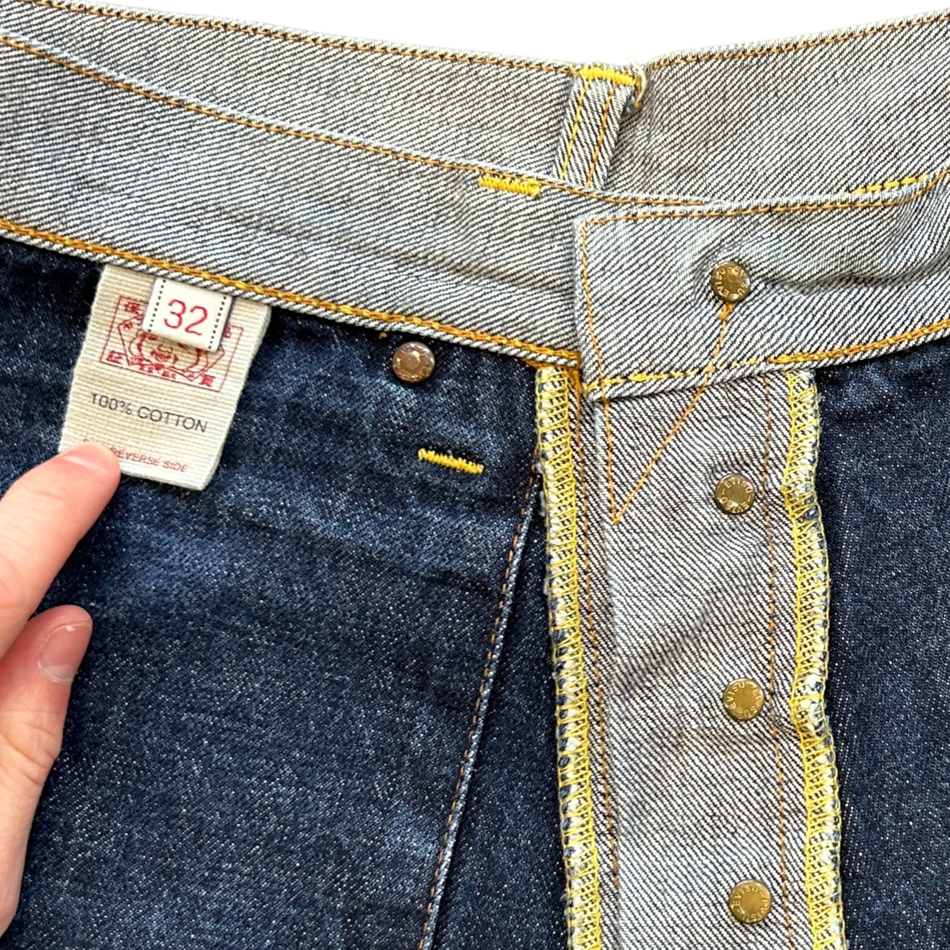 Vintage Evisu Selvage Inside Out Denim Jorts