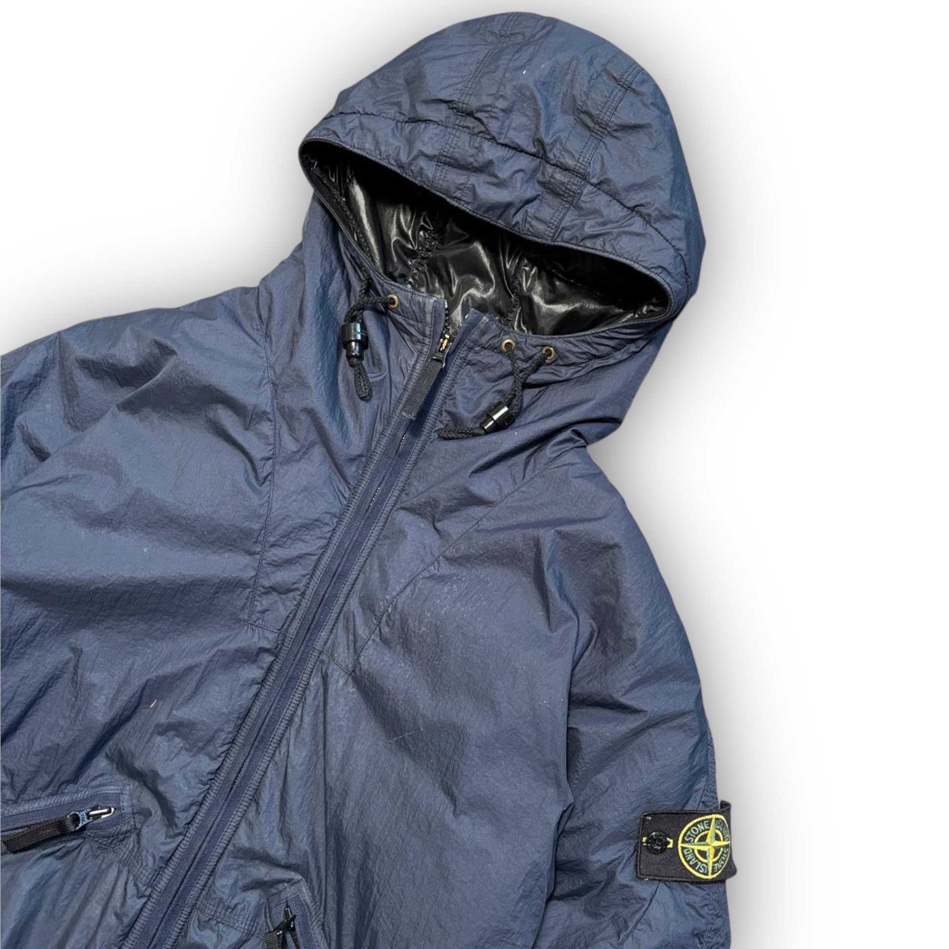 Navy Stone Island Down Jacket (L)