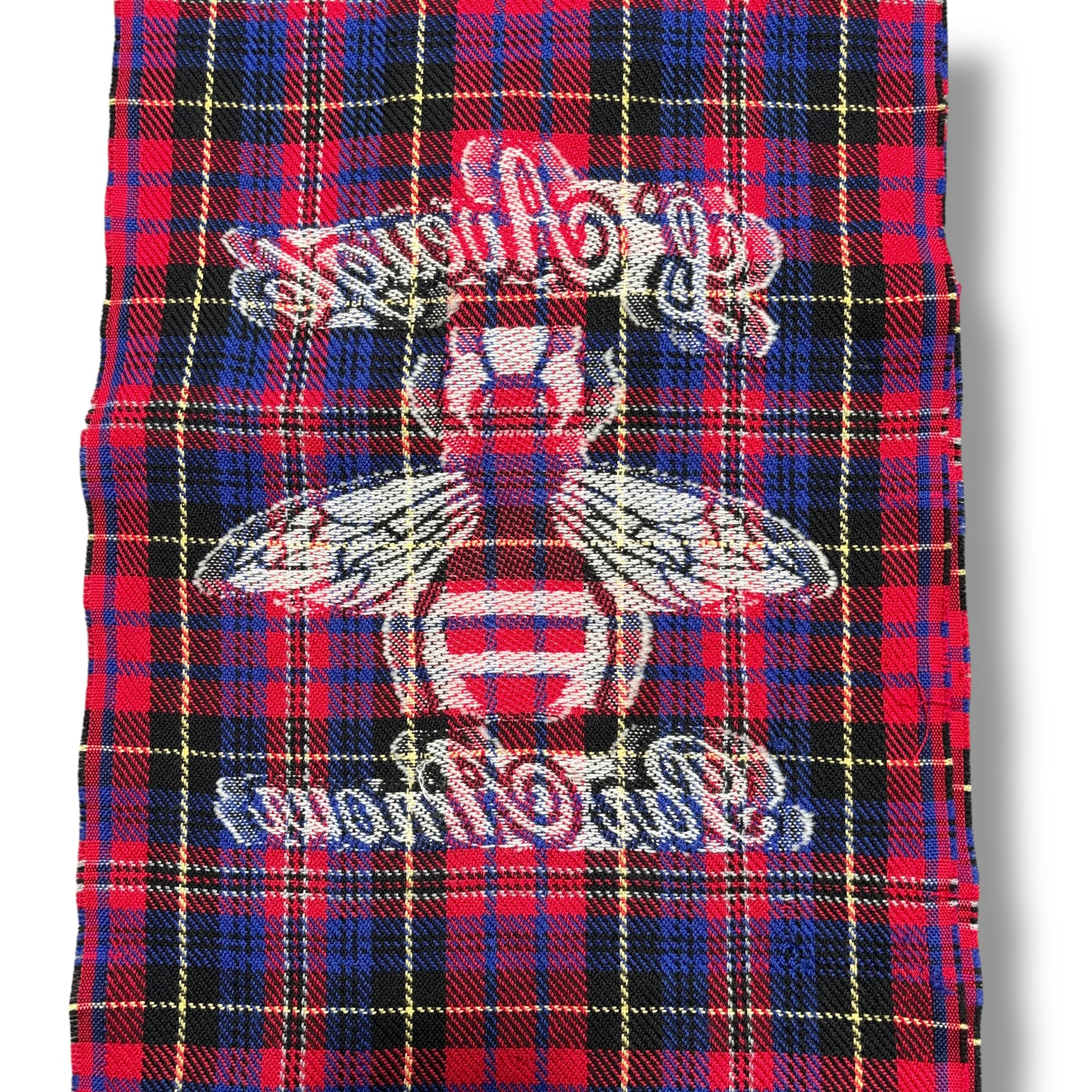 Tartan Gucci Bee Scarf