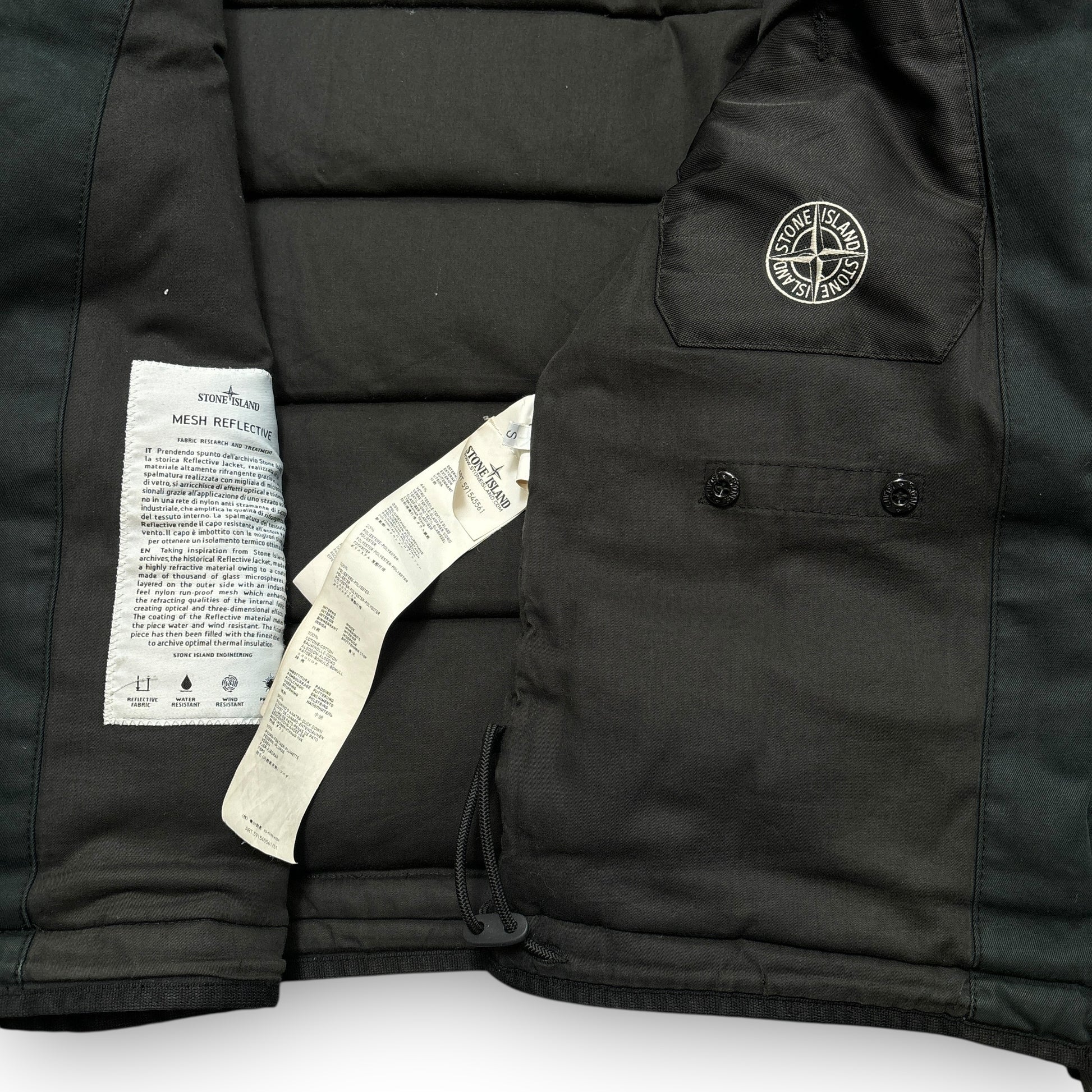 A/W 13 Stone Island Mesh Reflective Jacket (S)