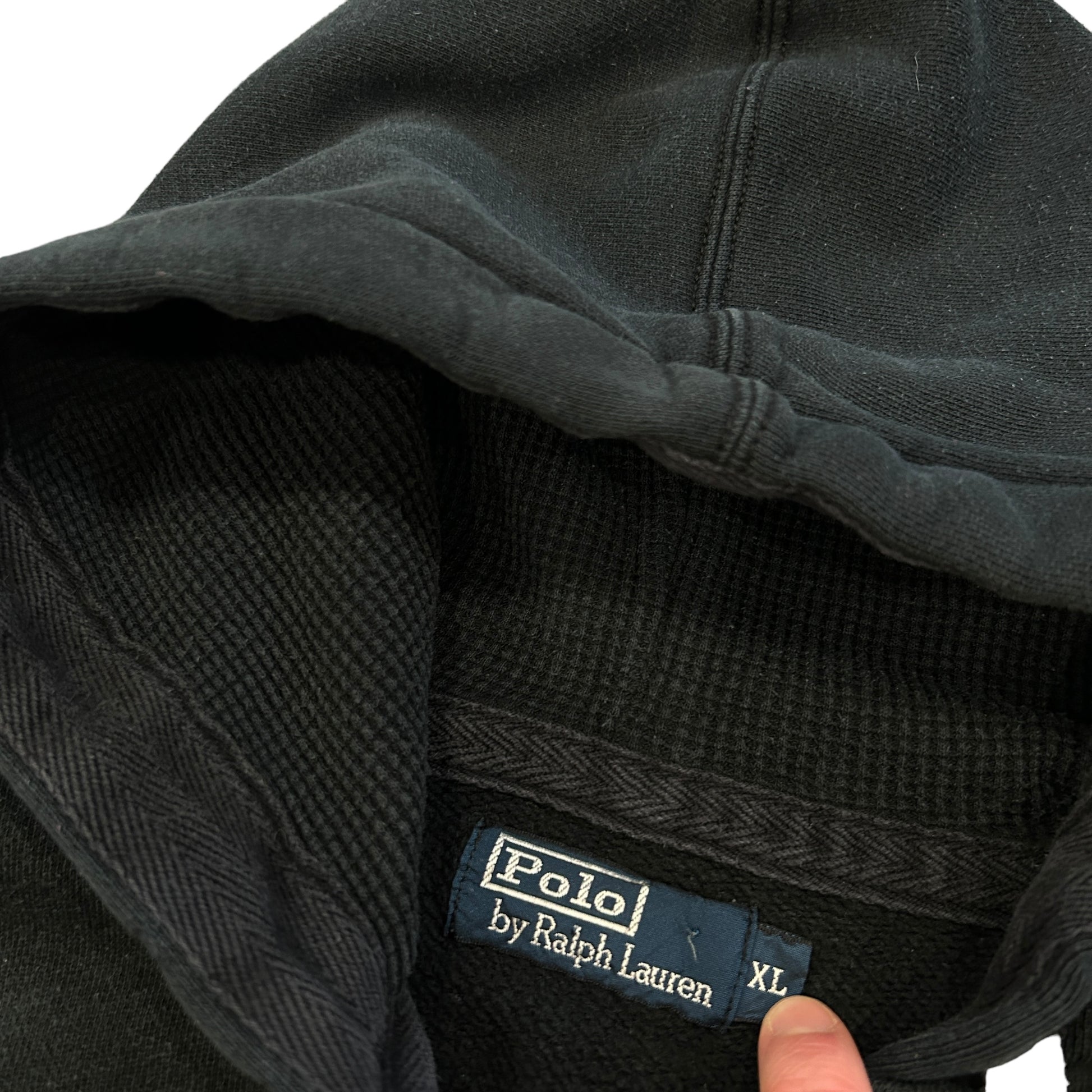 Polo Ralph Lauren Zip Up Black Hoodie (XL)