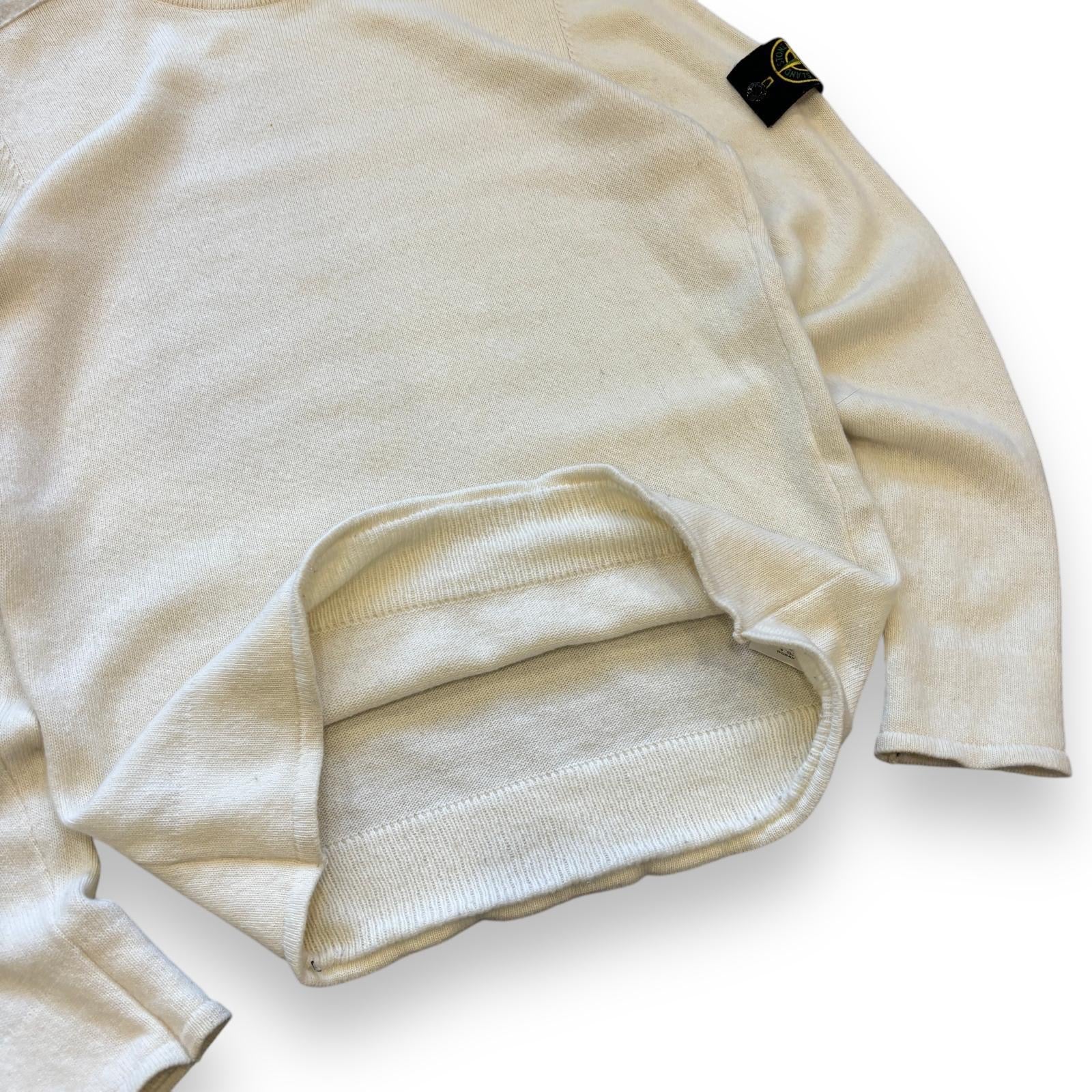 Cream Stone Island Knit Jumper (M)
