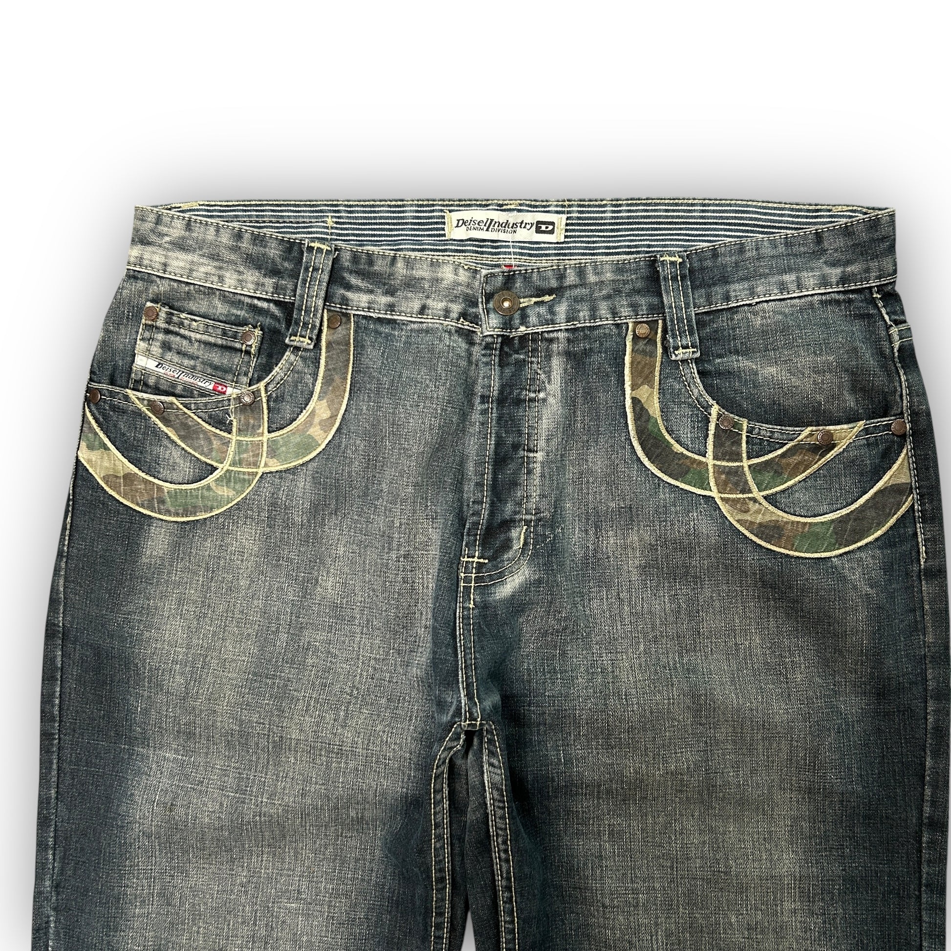 00s Diesel "GG" Embroidered Jeans (38")