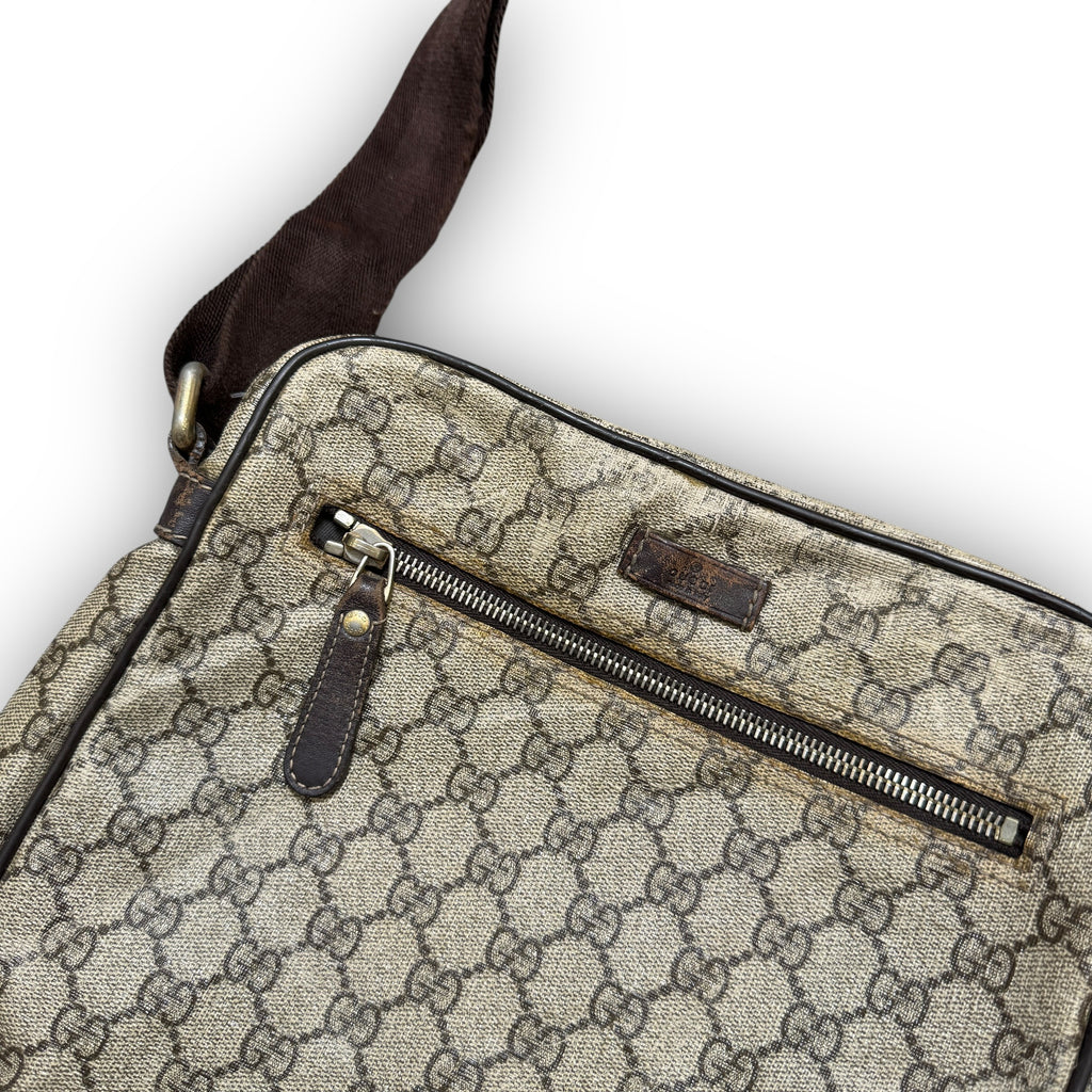 Vintage Gucci GG Monogram Messenger Bag