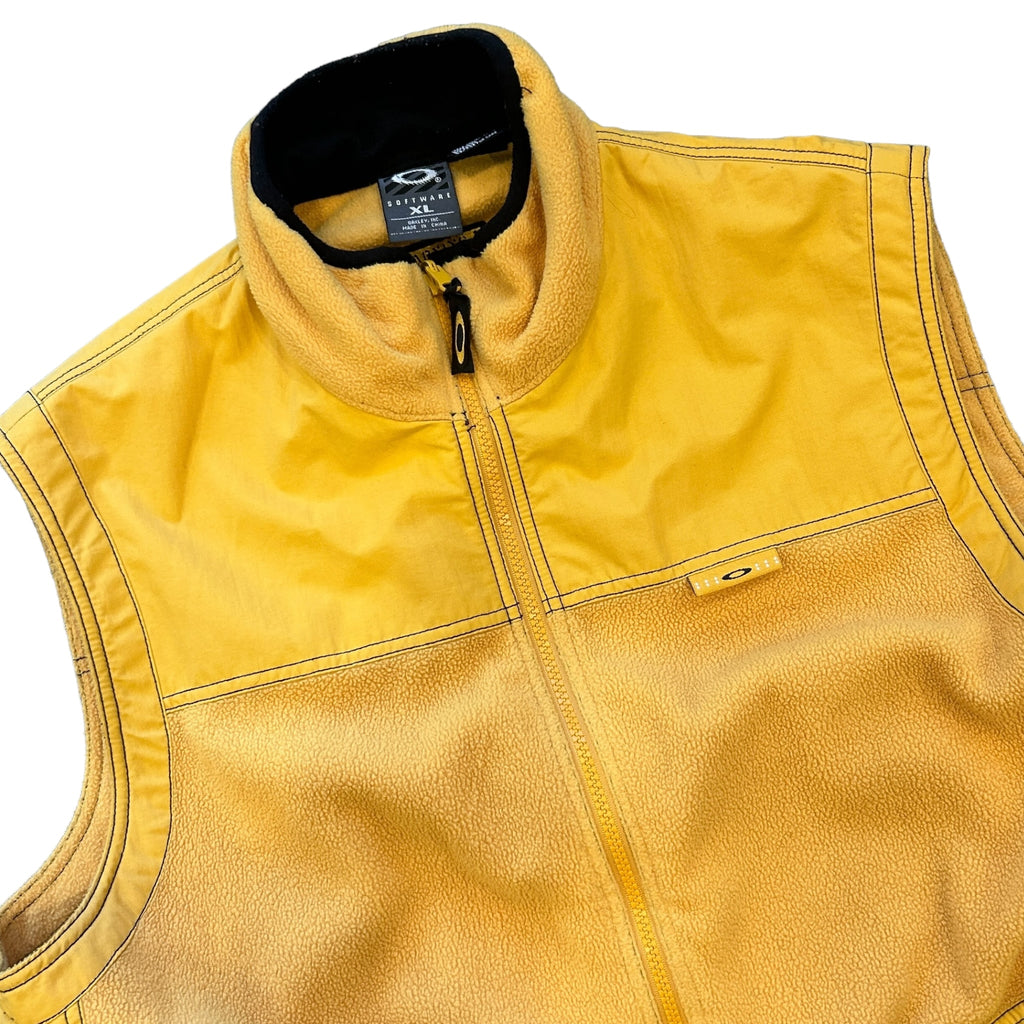 Oakley Software Early 00s Panelled Fleece Vest (XL)