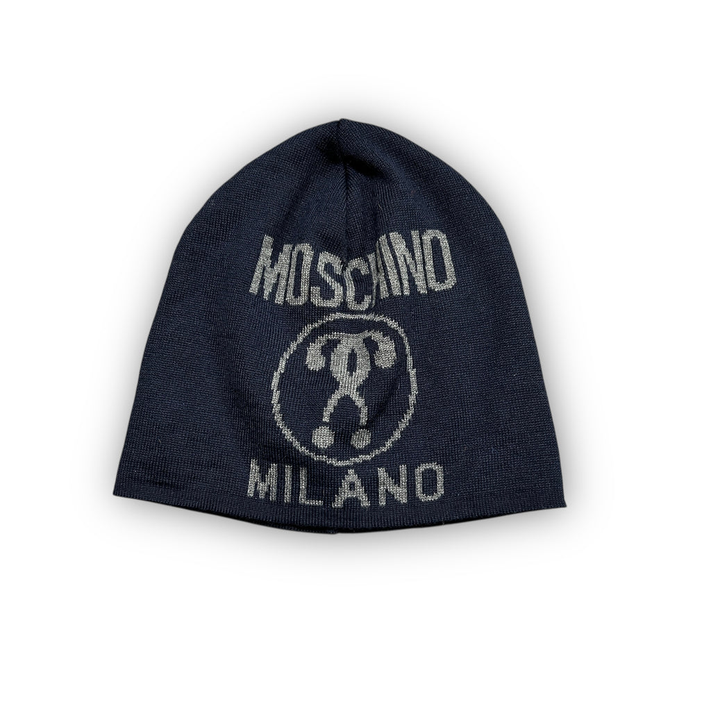 Navy Moschino Beanie