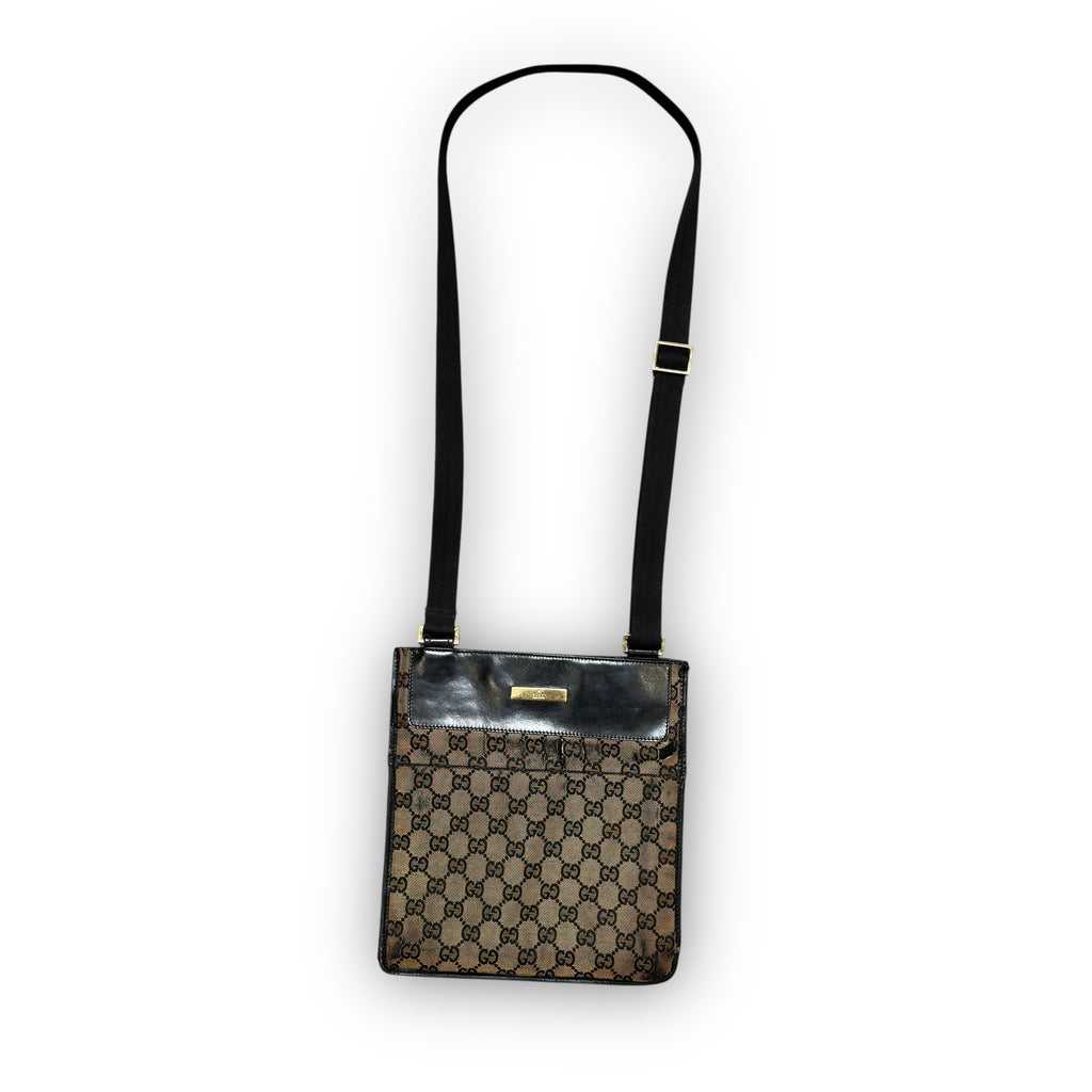 Vintage Gucci GG Side Messenger Bag