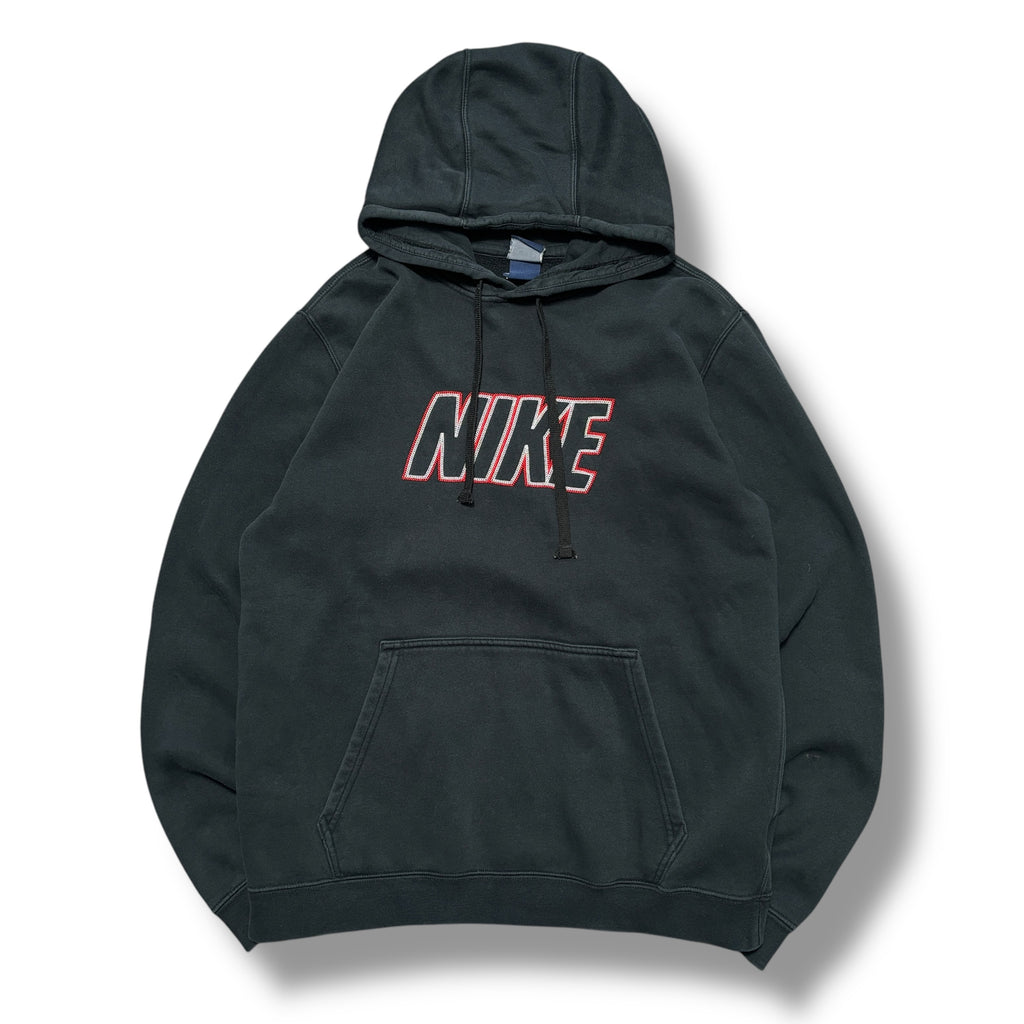 00s Black Nike Club Hoodie (M)